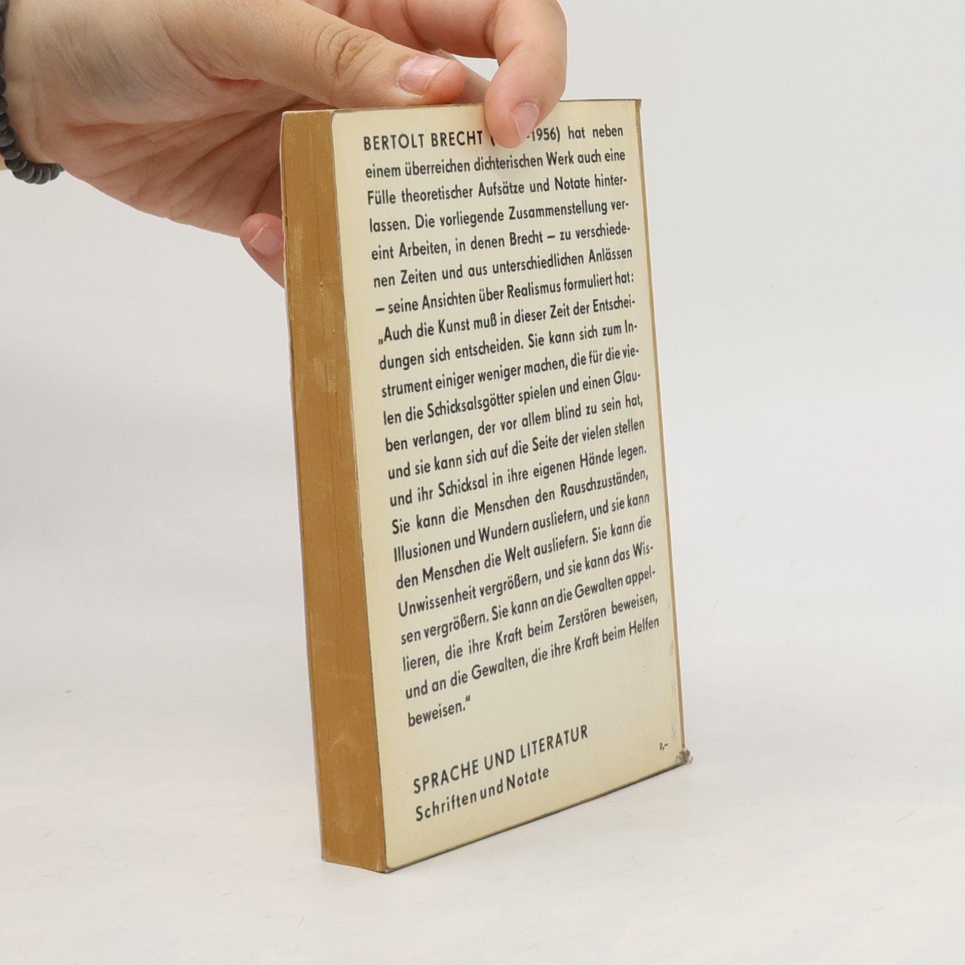 Bertolt Brecht Über Realismus