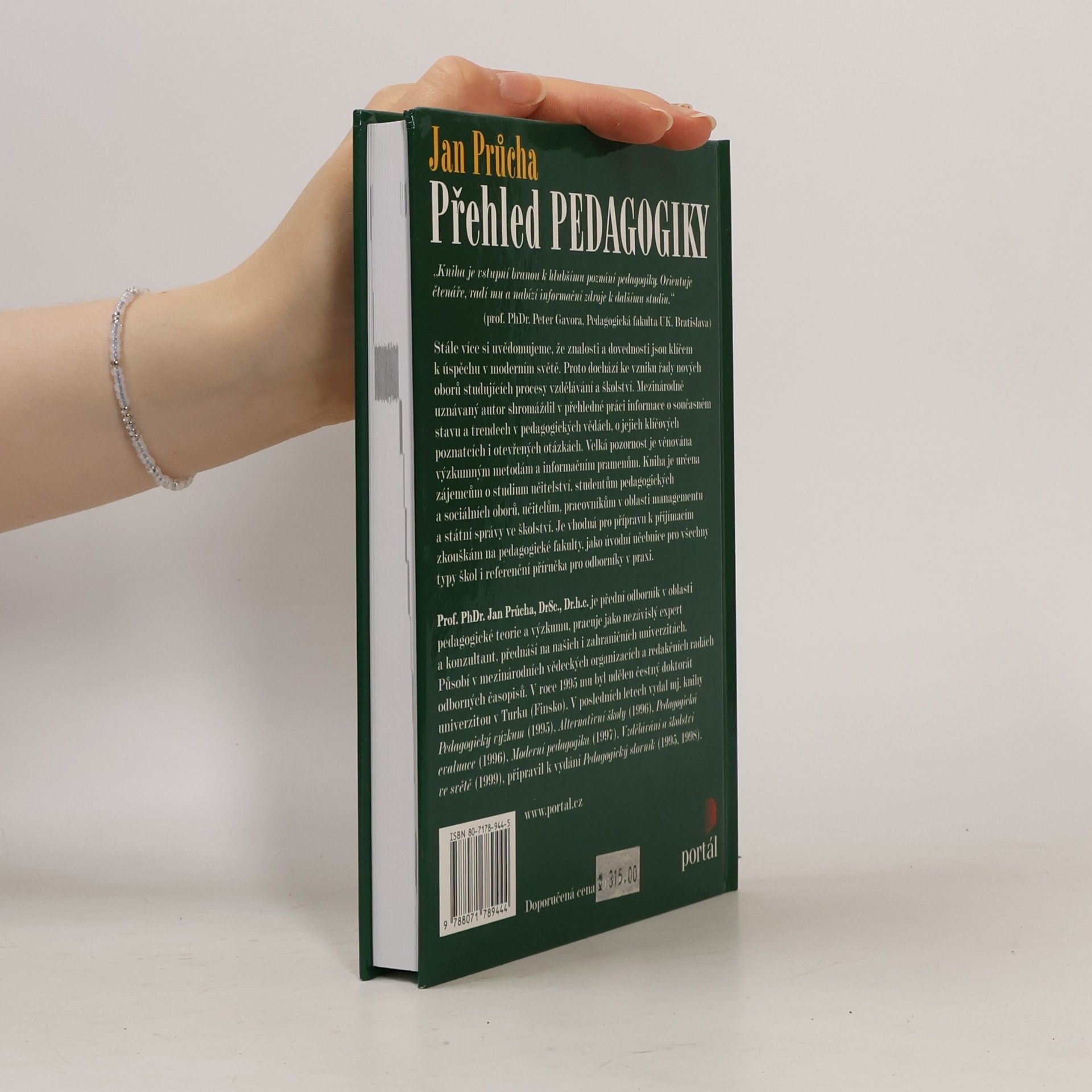 Jan Průcha Přehled pedagogiky : Úvod do studia oboru