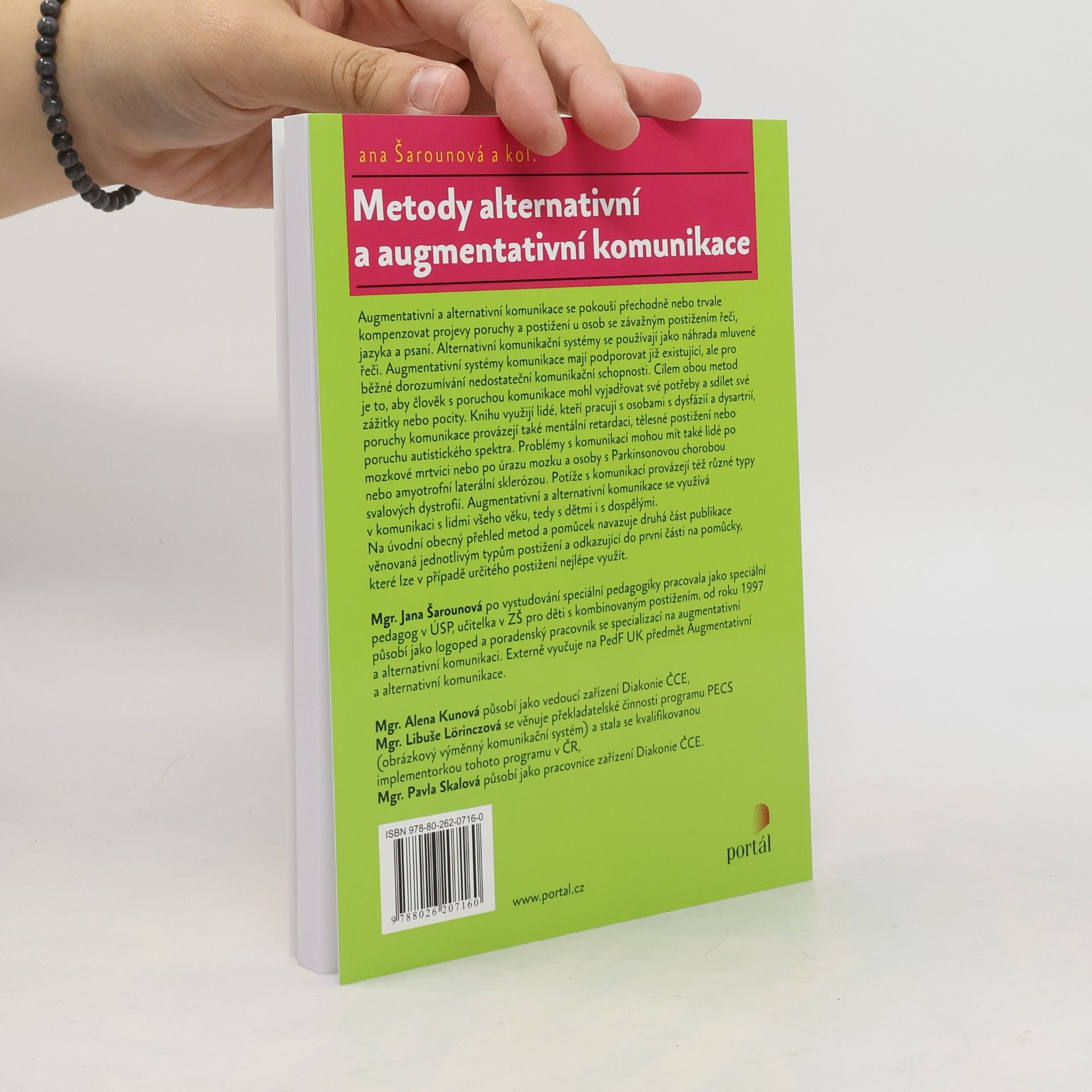 Jana Šarounová Metody alternativní a augmentativní komunikace