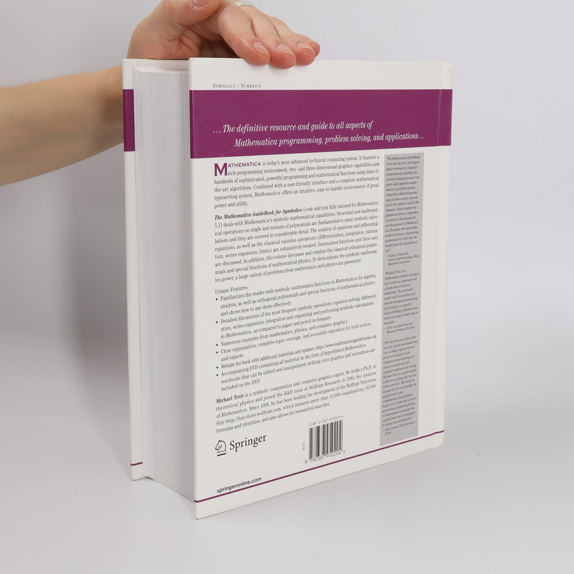 Michael Trott Ph. D. The Mathematica Guidebook for Symbolics DVD-ROM