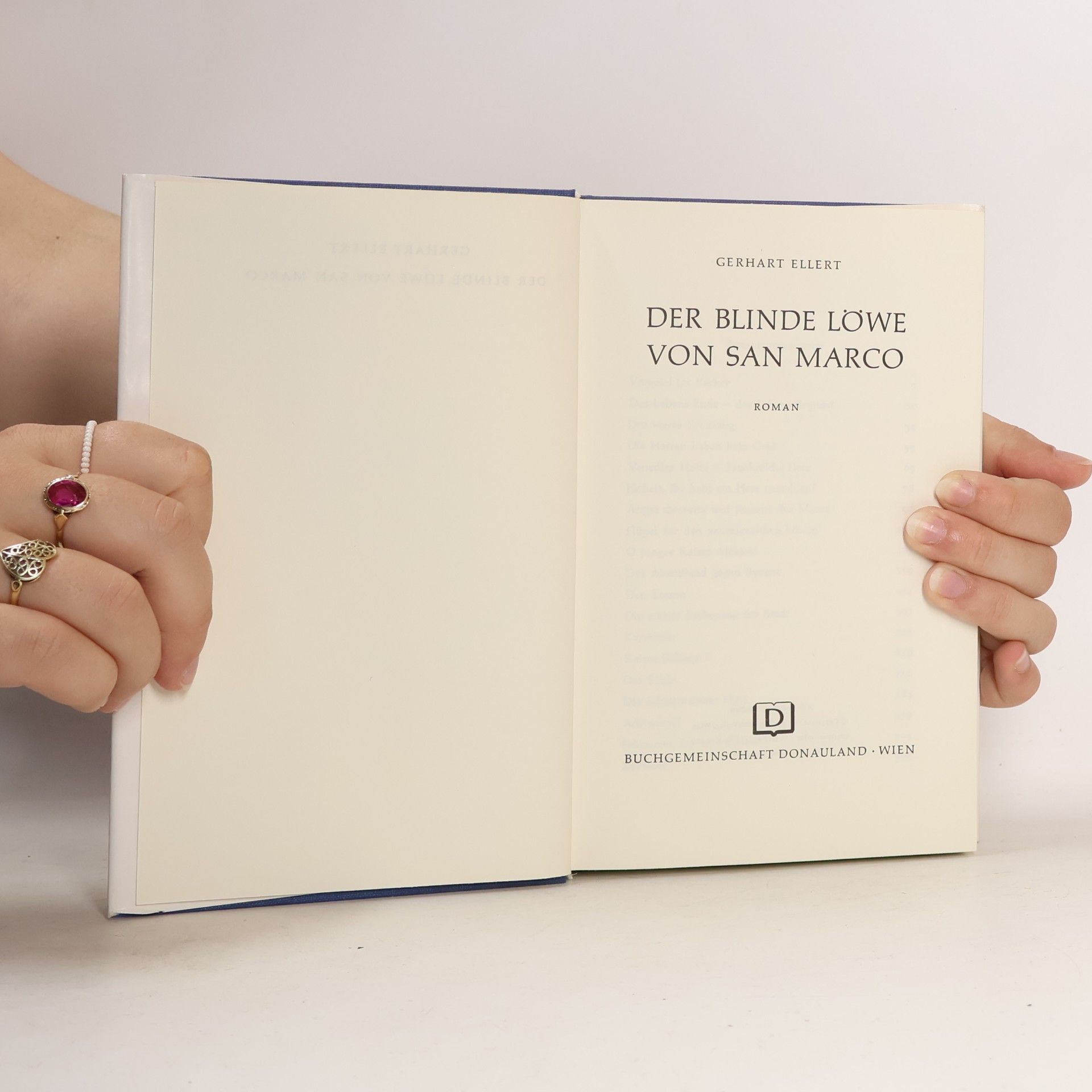 Gerhart Ellert Der Blinde Lowe von San Marco