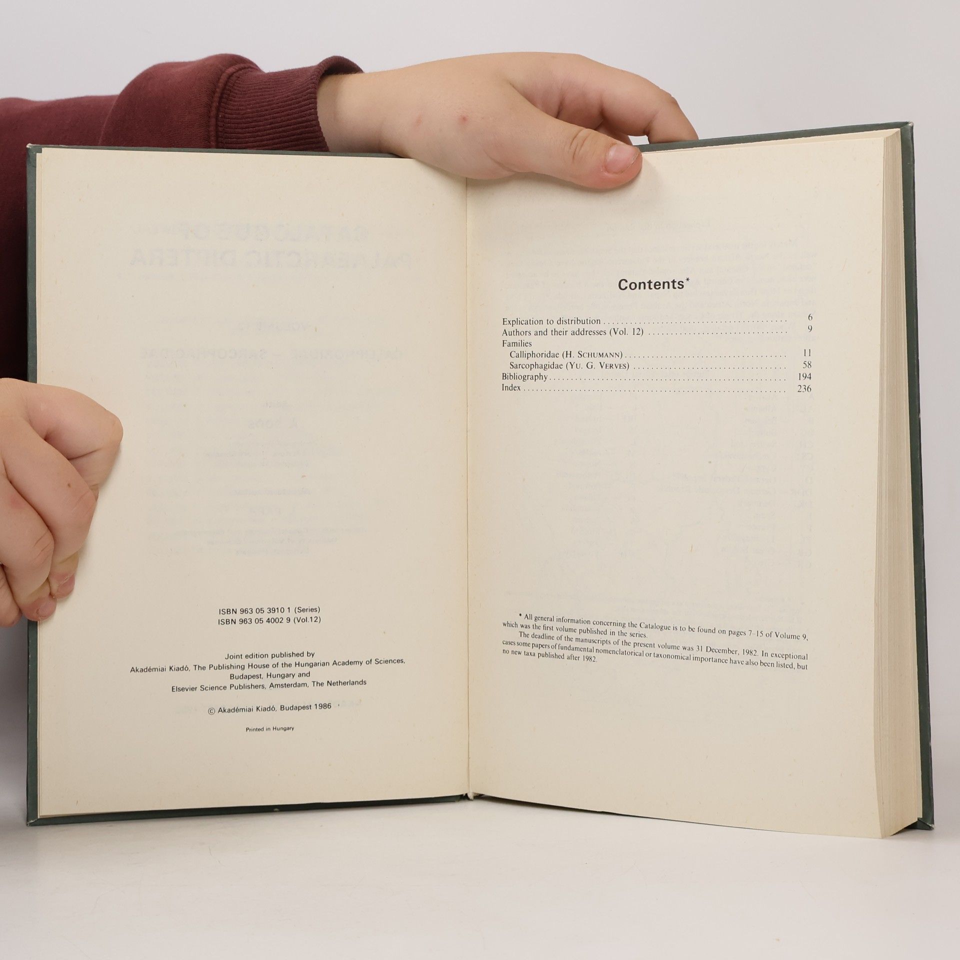 A. Soós Catalogue of Palaearctic Diptera 12