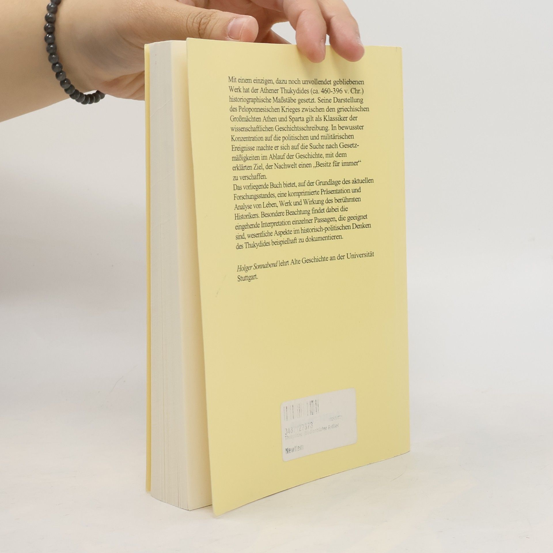 Holger Sonnabend Studienbücher Antike: Thukydides