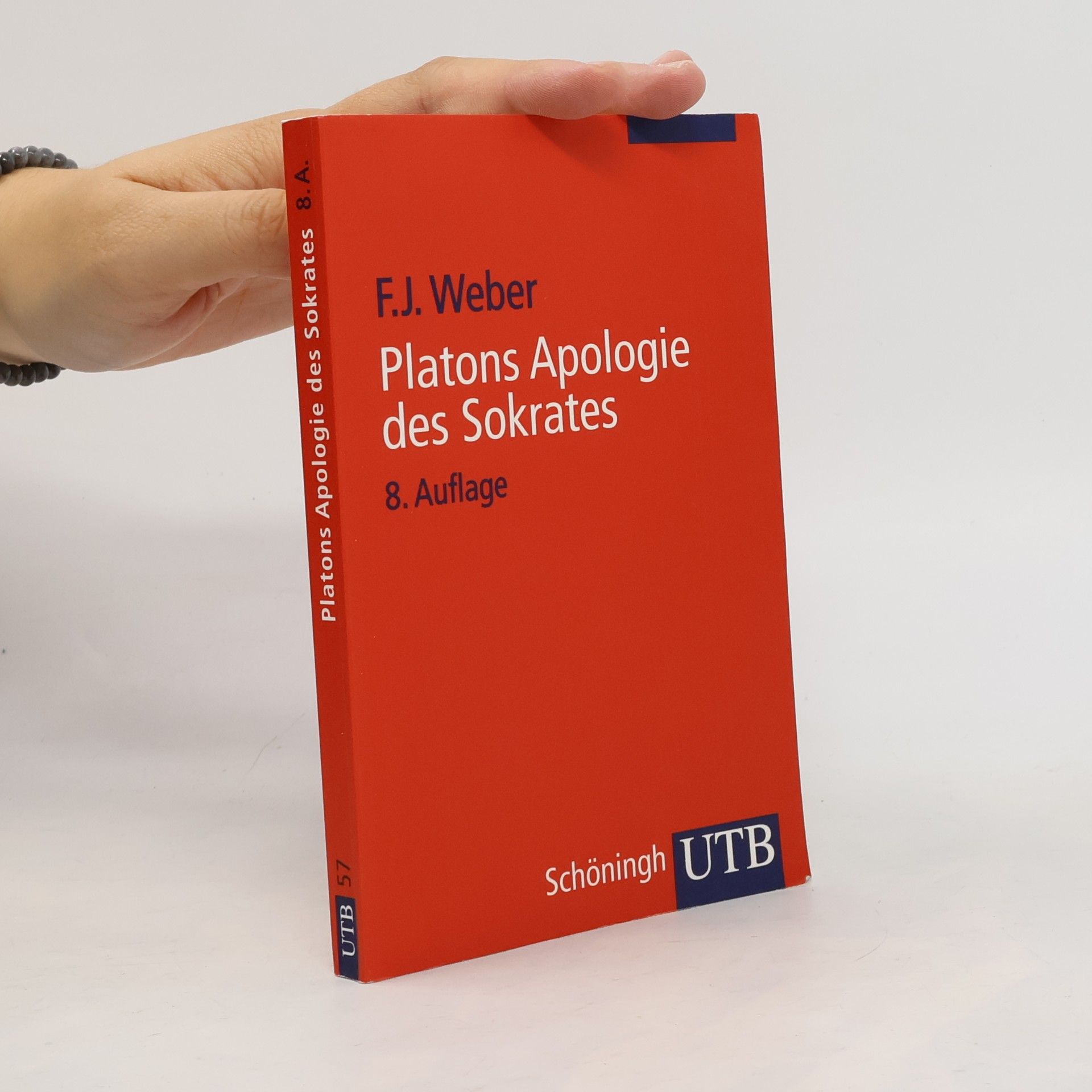 Franz J. Weber Platons Apologie des Sokrates. Orig.-Text in Altgriech.