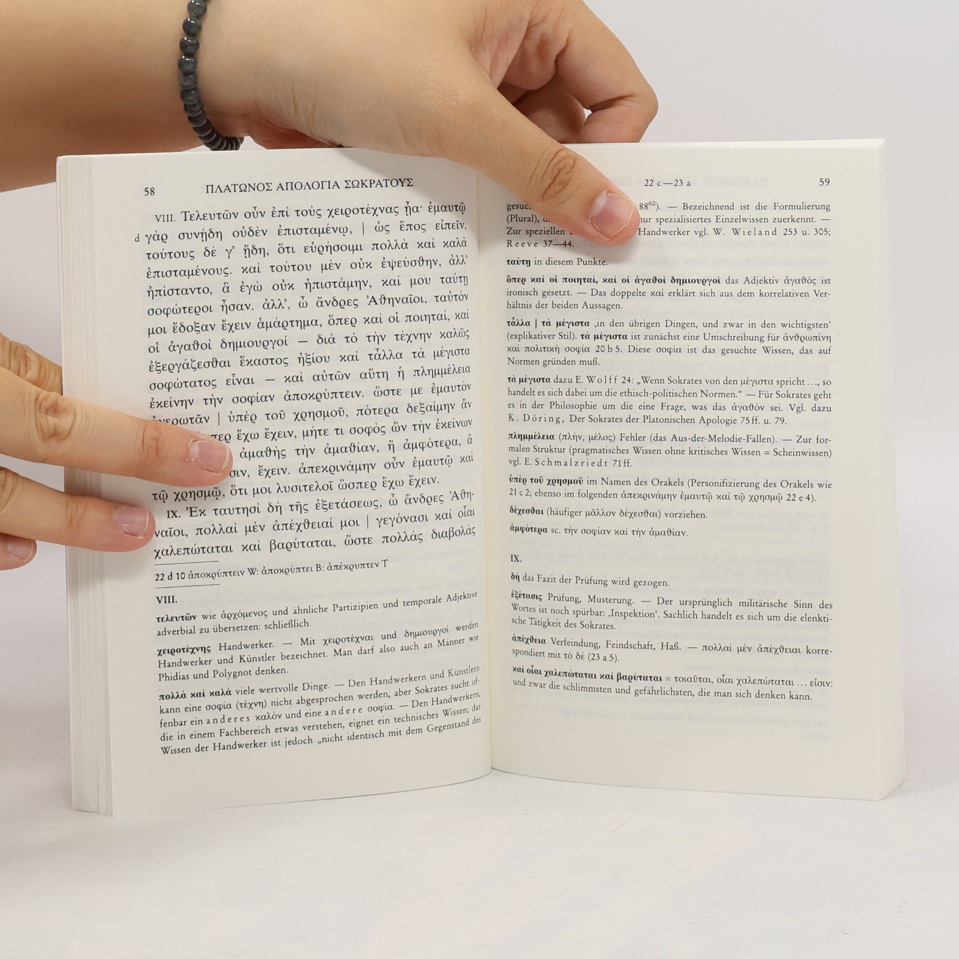 Platon Platons Apologie des Sokrates. Orig.-Text in Altgriech.