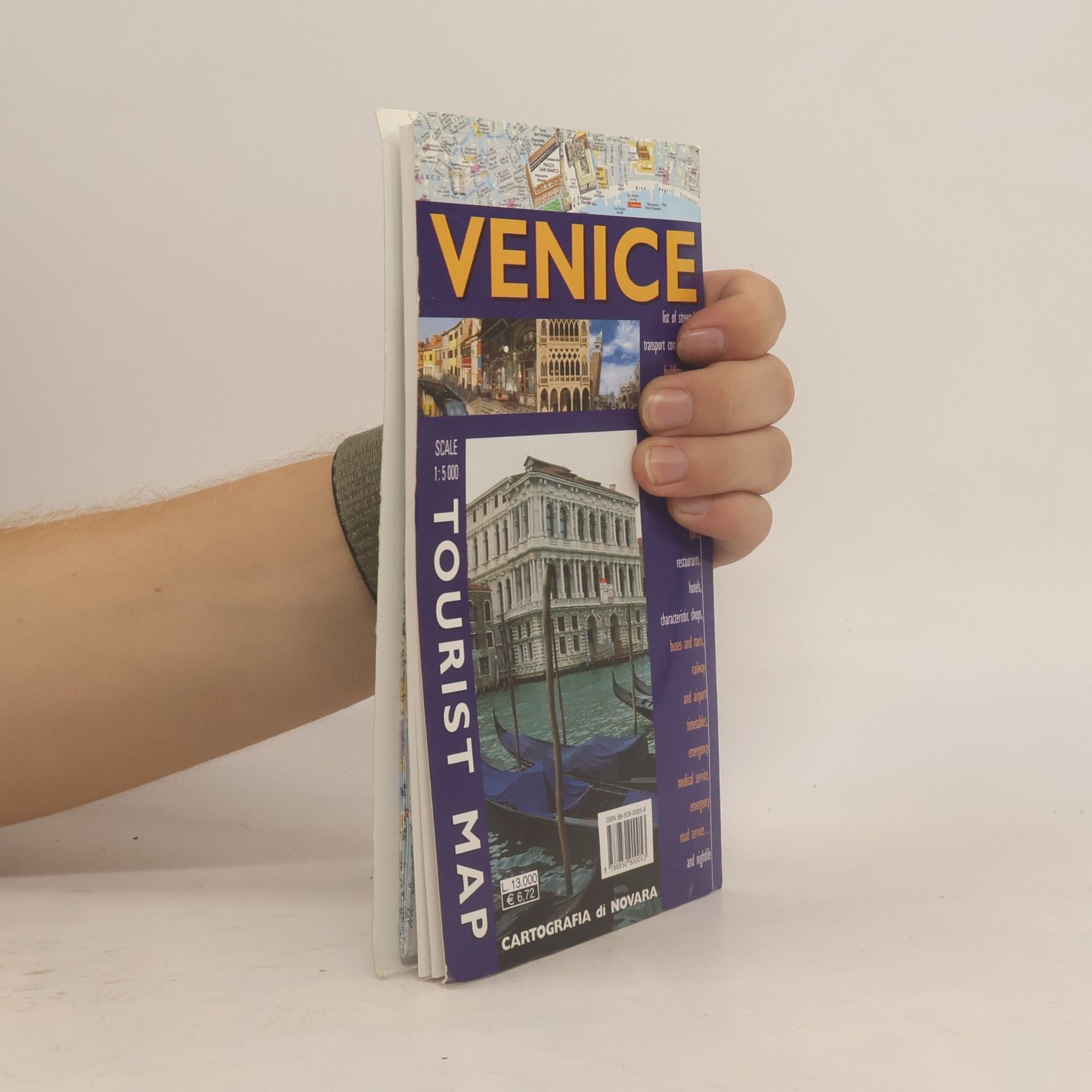 Venice: Large Fold-Out Map And Guide Book