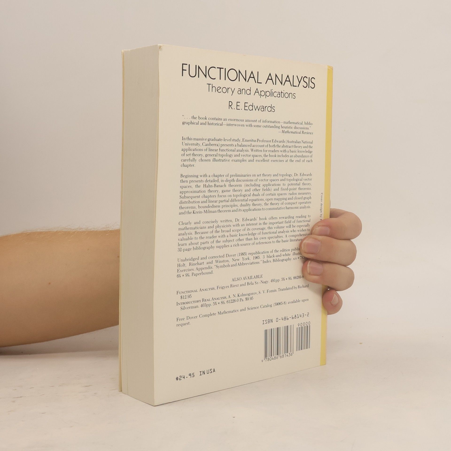 John Edwards Functional Analysis