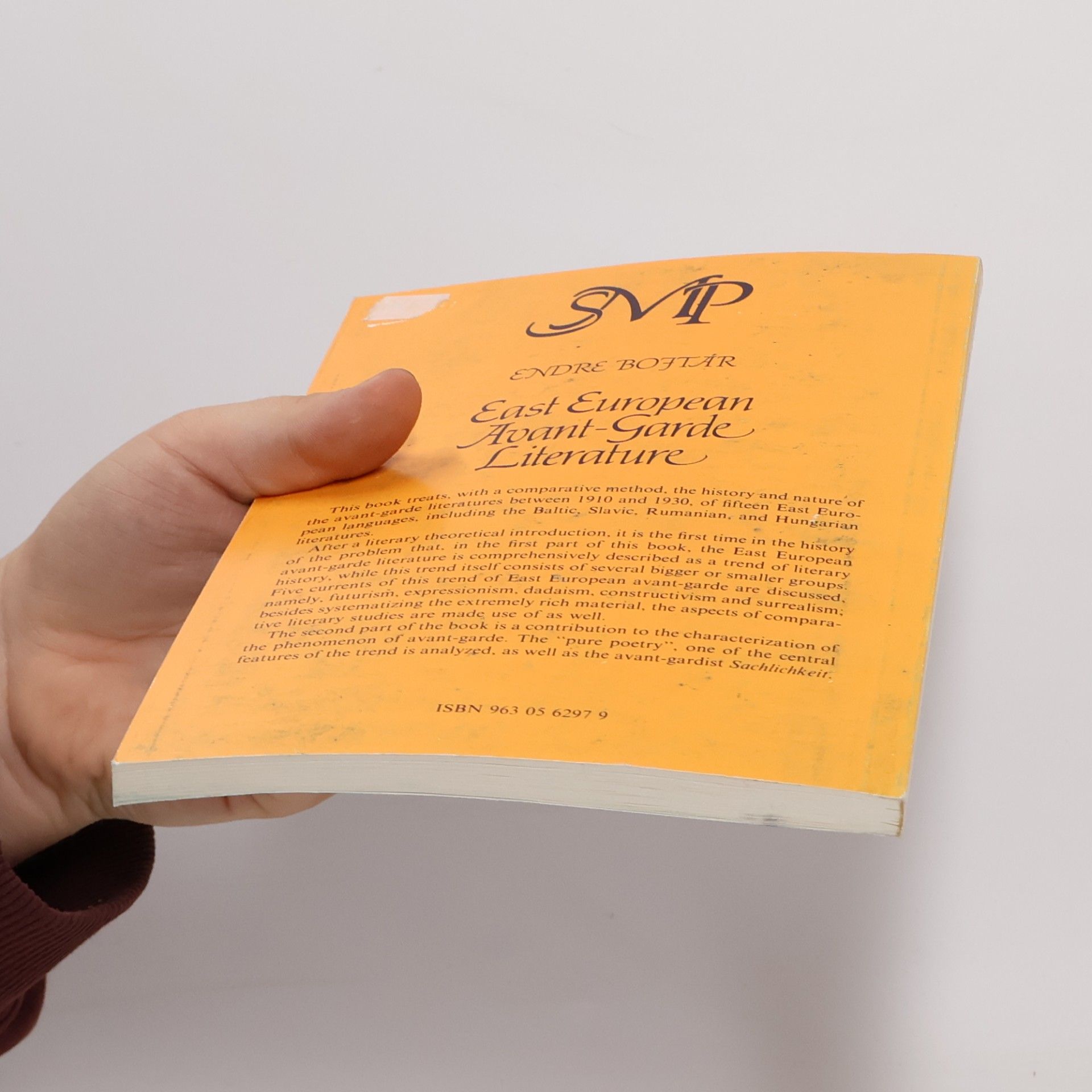 Endre Bojtár East European Avant-Garde Literature