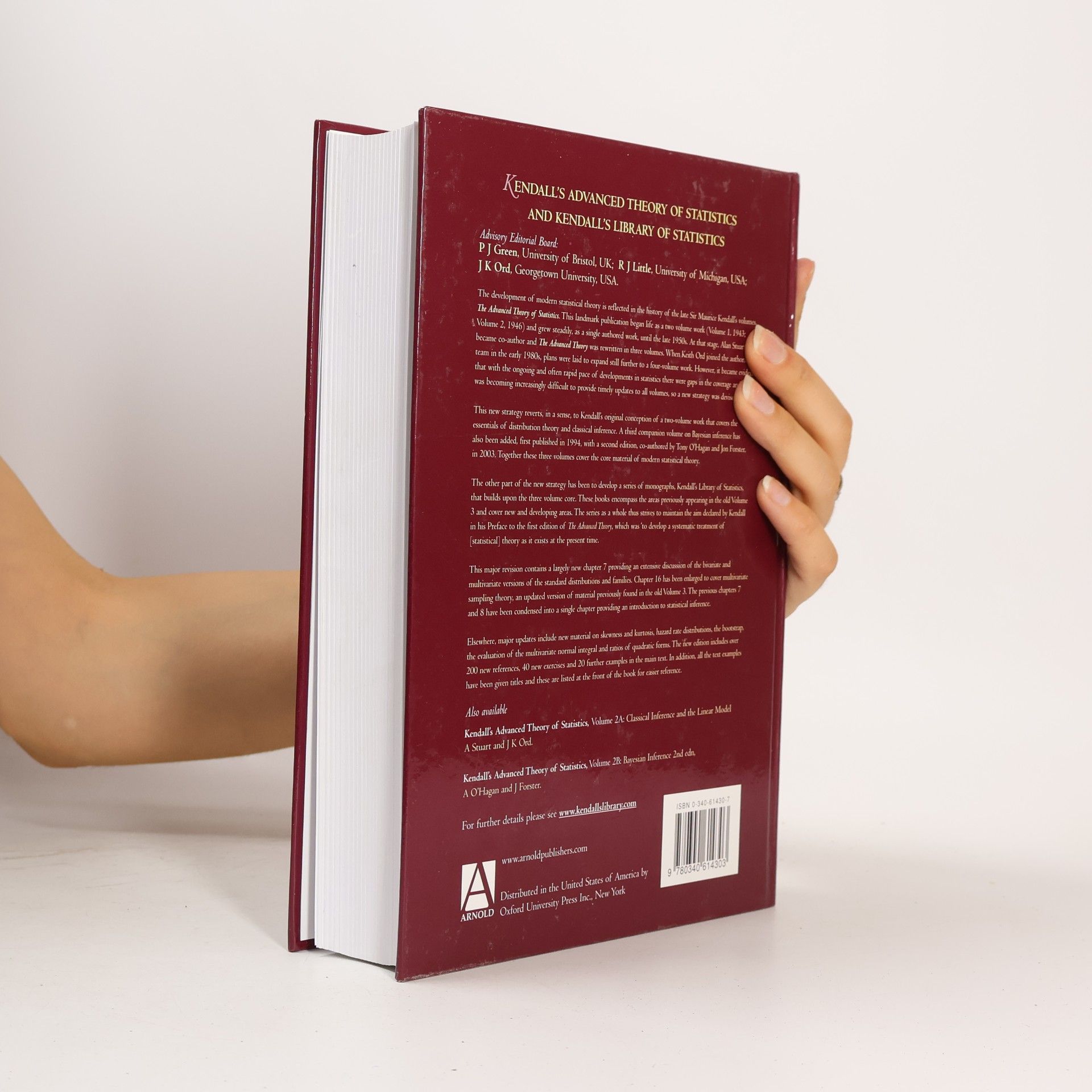 Stuart Banner Kendall's Advanced Theory of Statistics