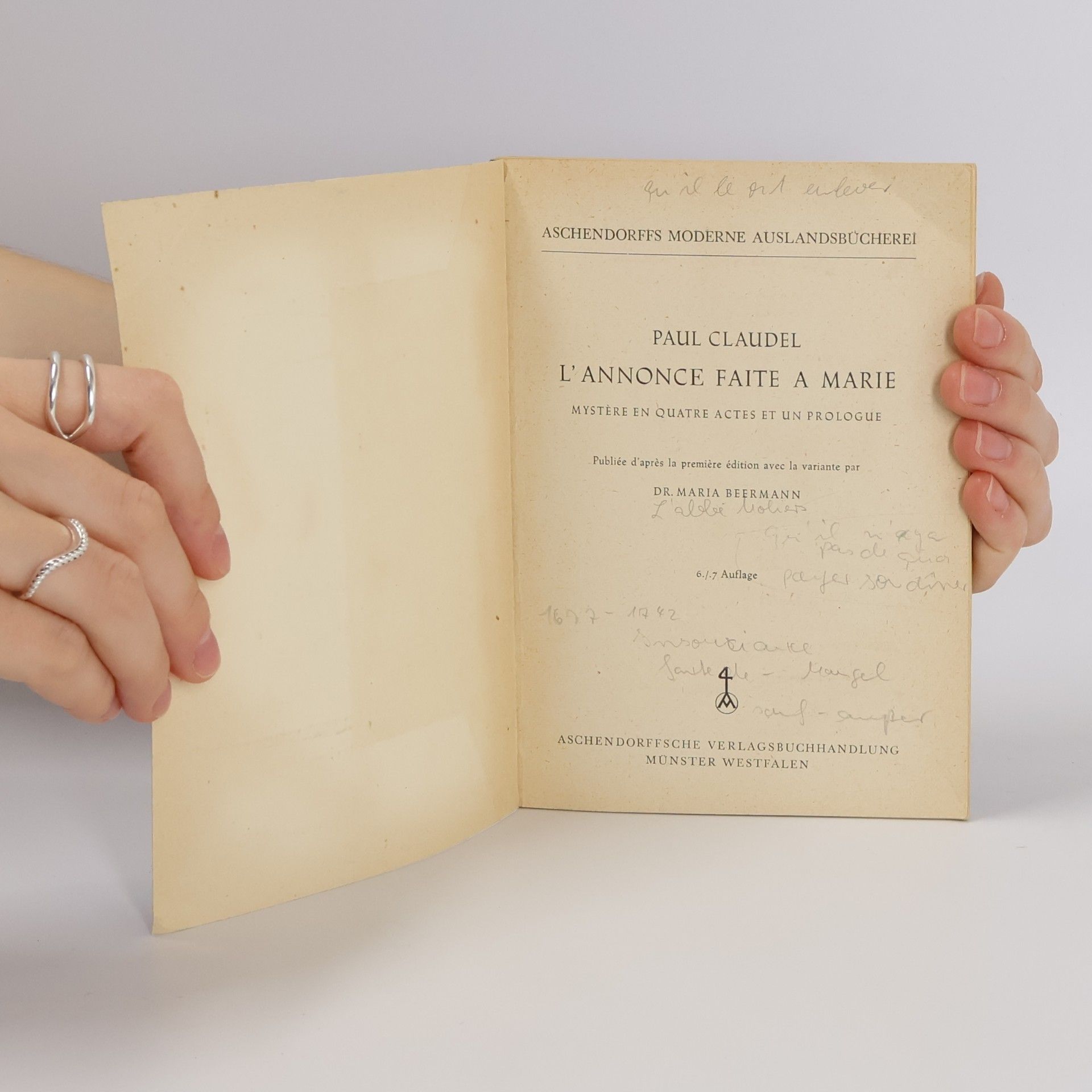 Paul Claudel L'Annonce faite à Marie