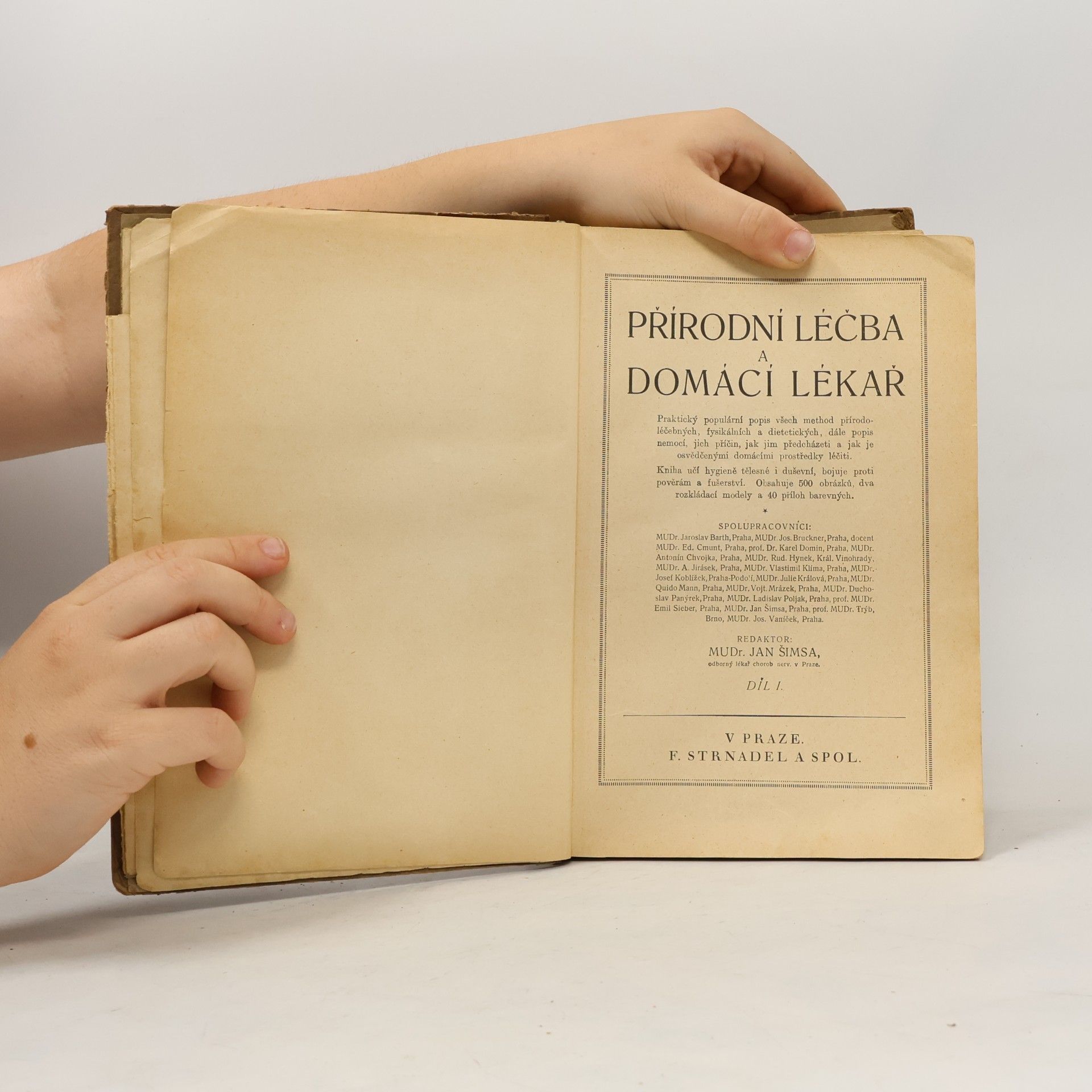 Jan Šimsa Přírodní léčba a domácí lékař I.