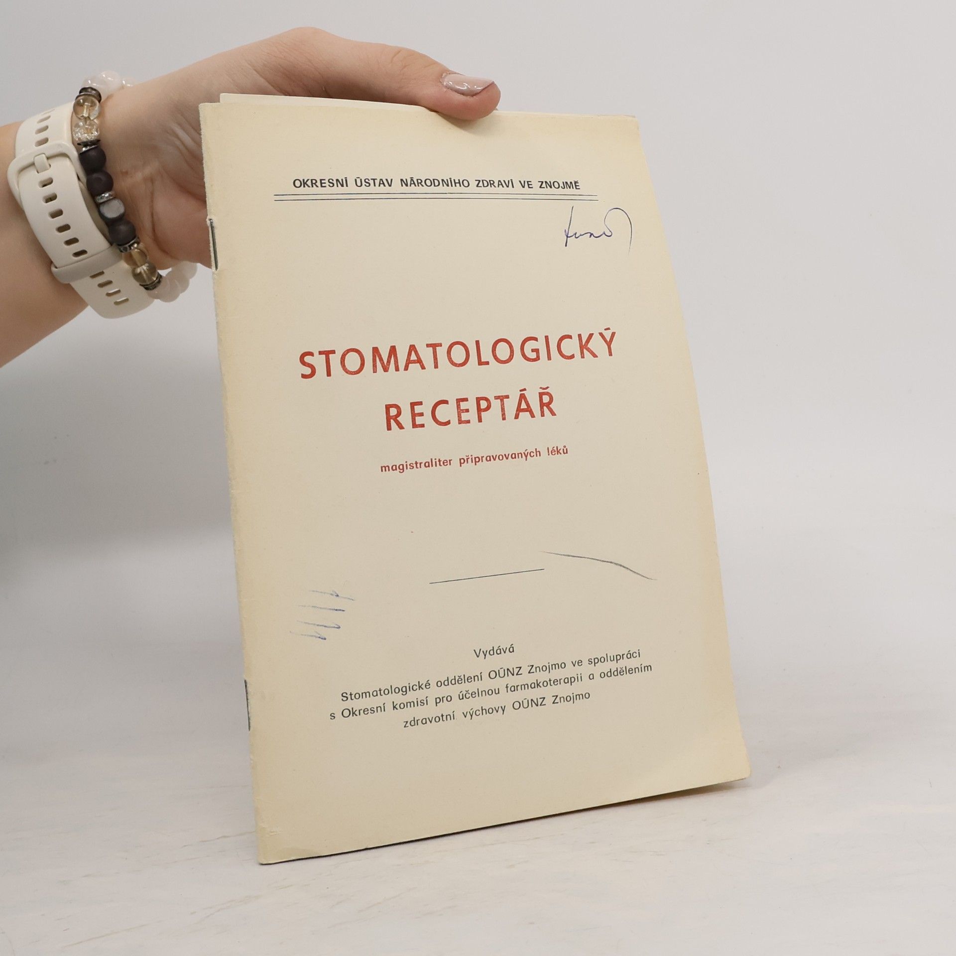 Kolektiv autorů Stomatologický receptář
