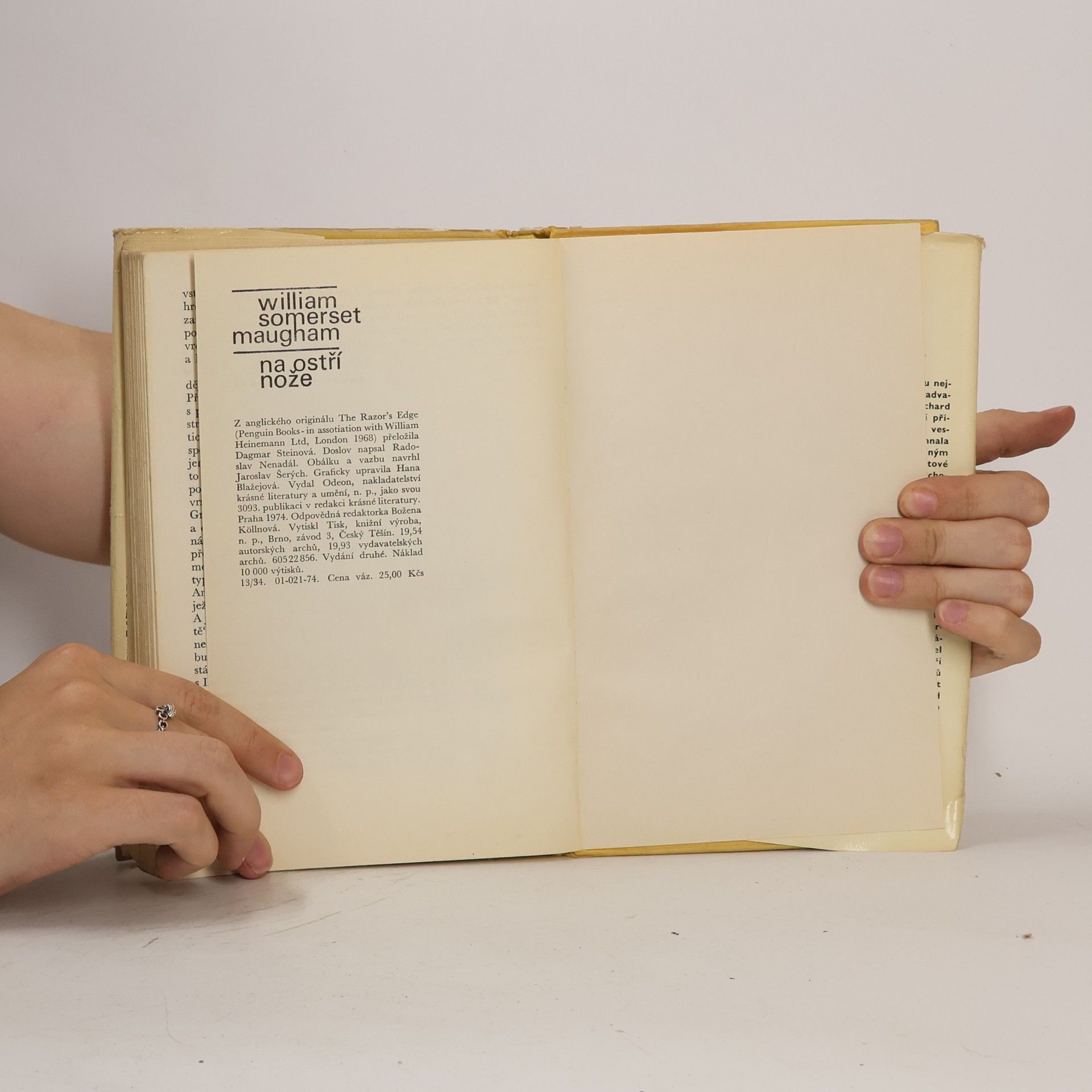 William Somerset Maugham Na ostří nože