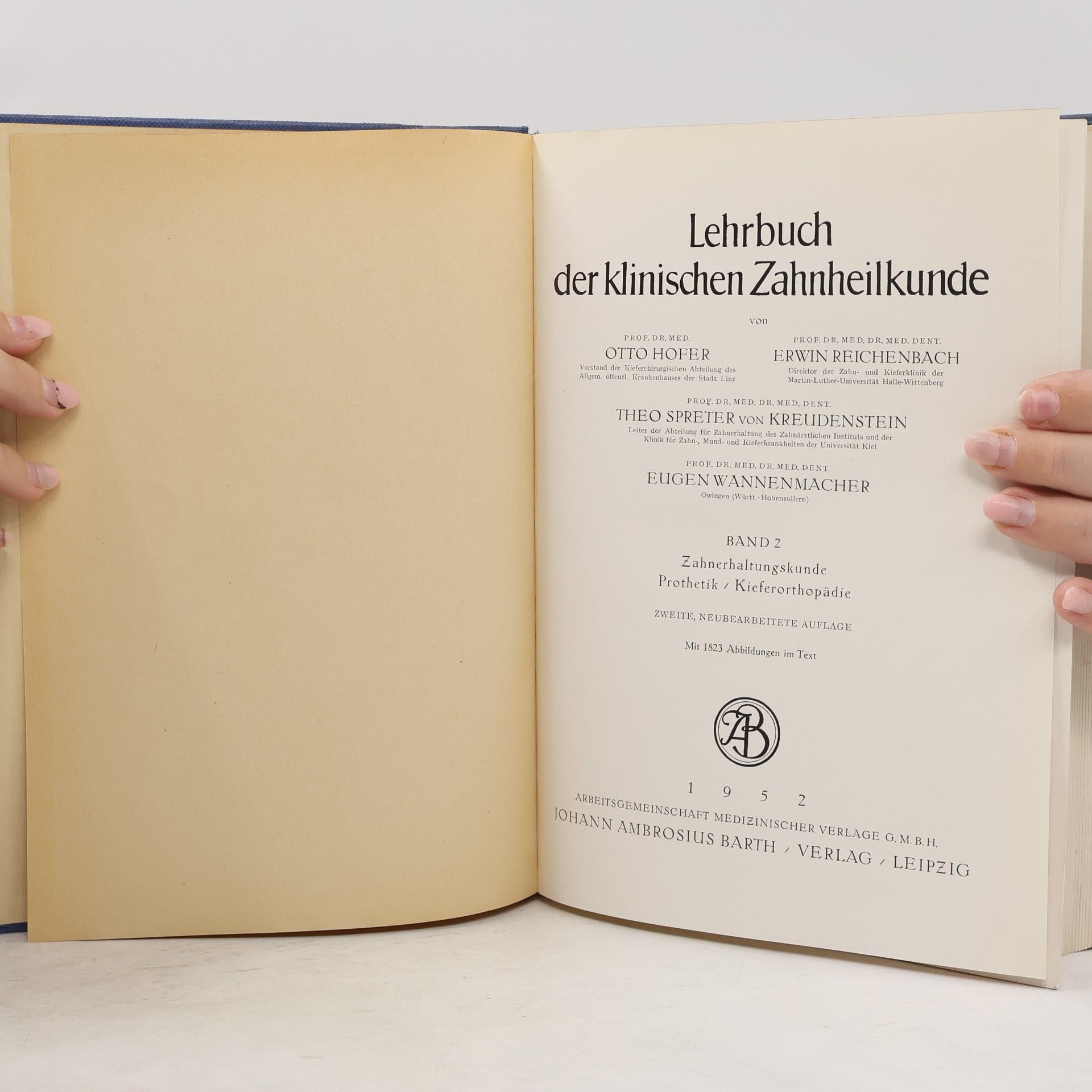 Otto Müller-Hofer Lehrbuch der klinischen Zahnheilkunde Band 2