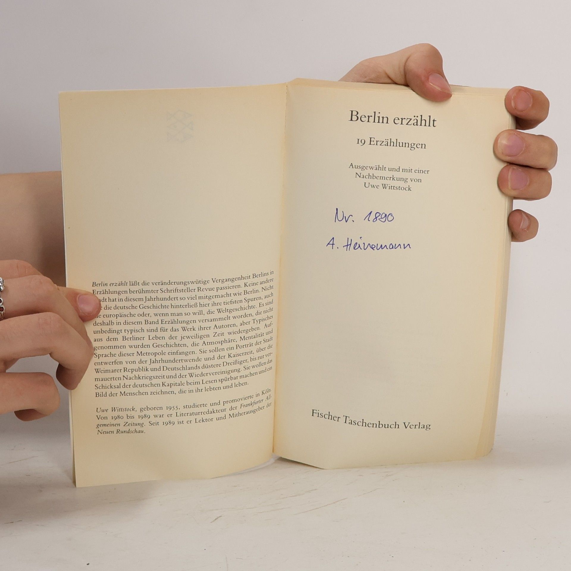 Uwe Wittstock Berlin erzählt