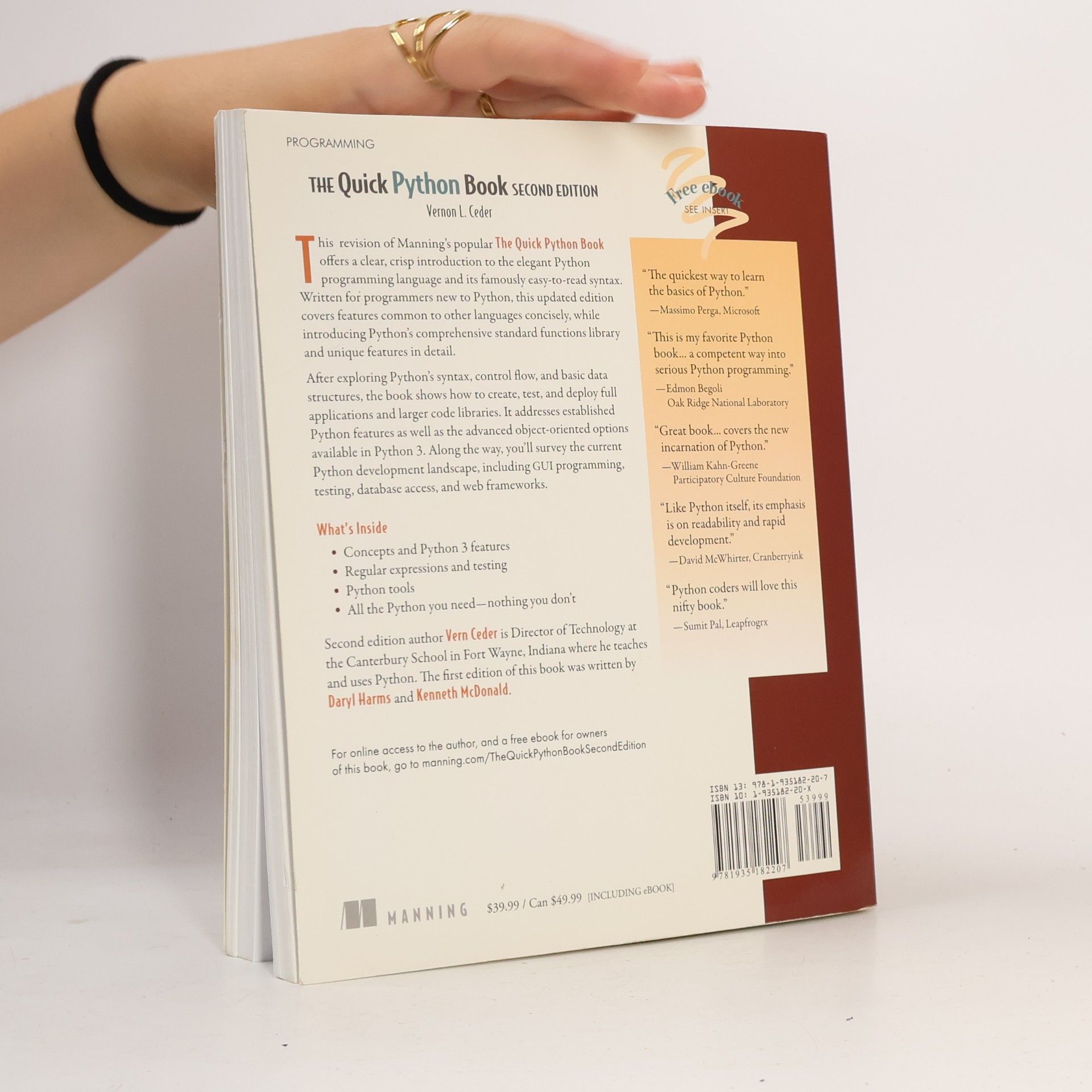 Naomi R. Ceder The Quick Python Book