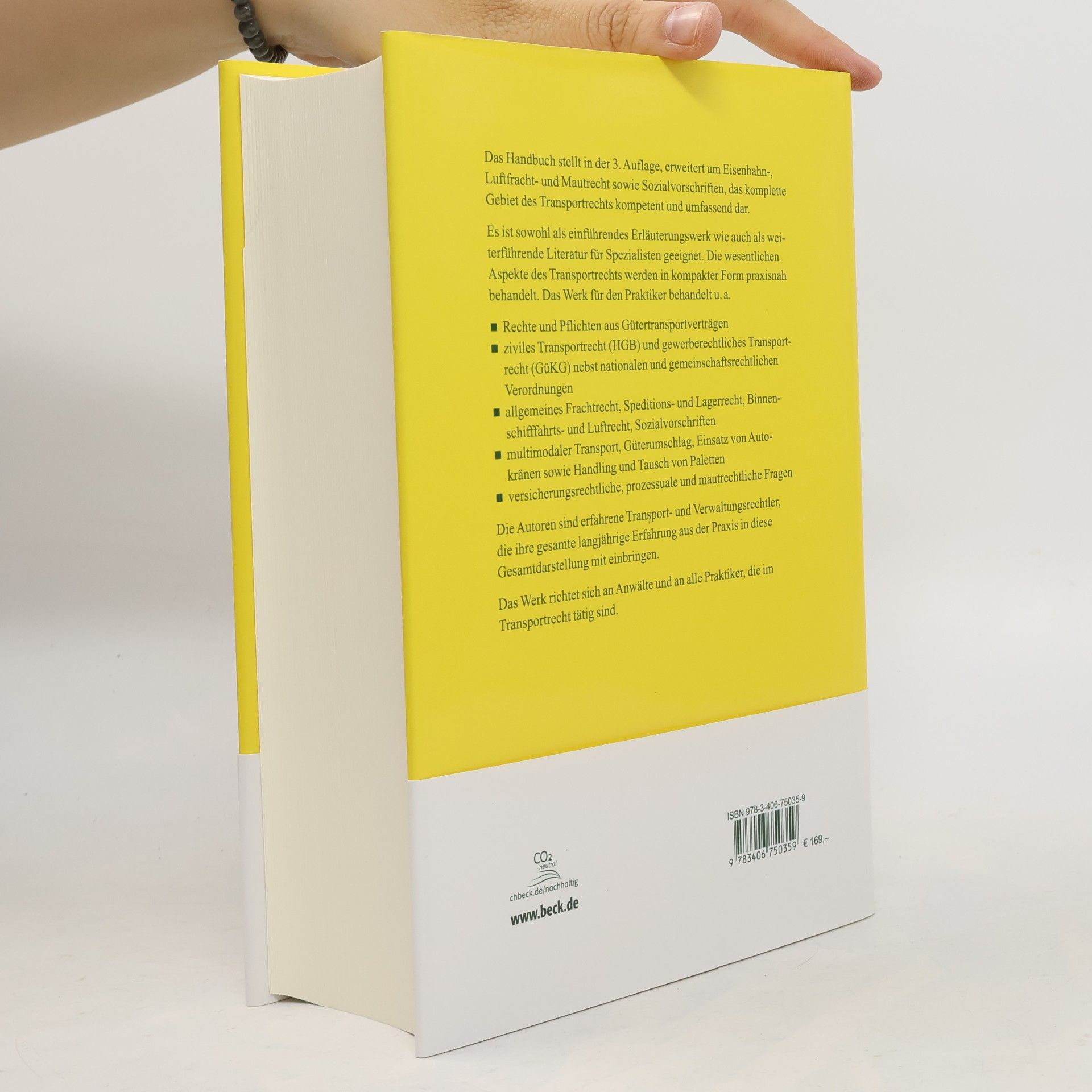 Jürgen Knorre Handbuch Transportrecht