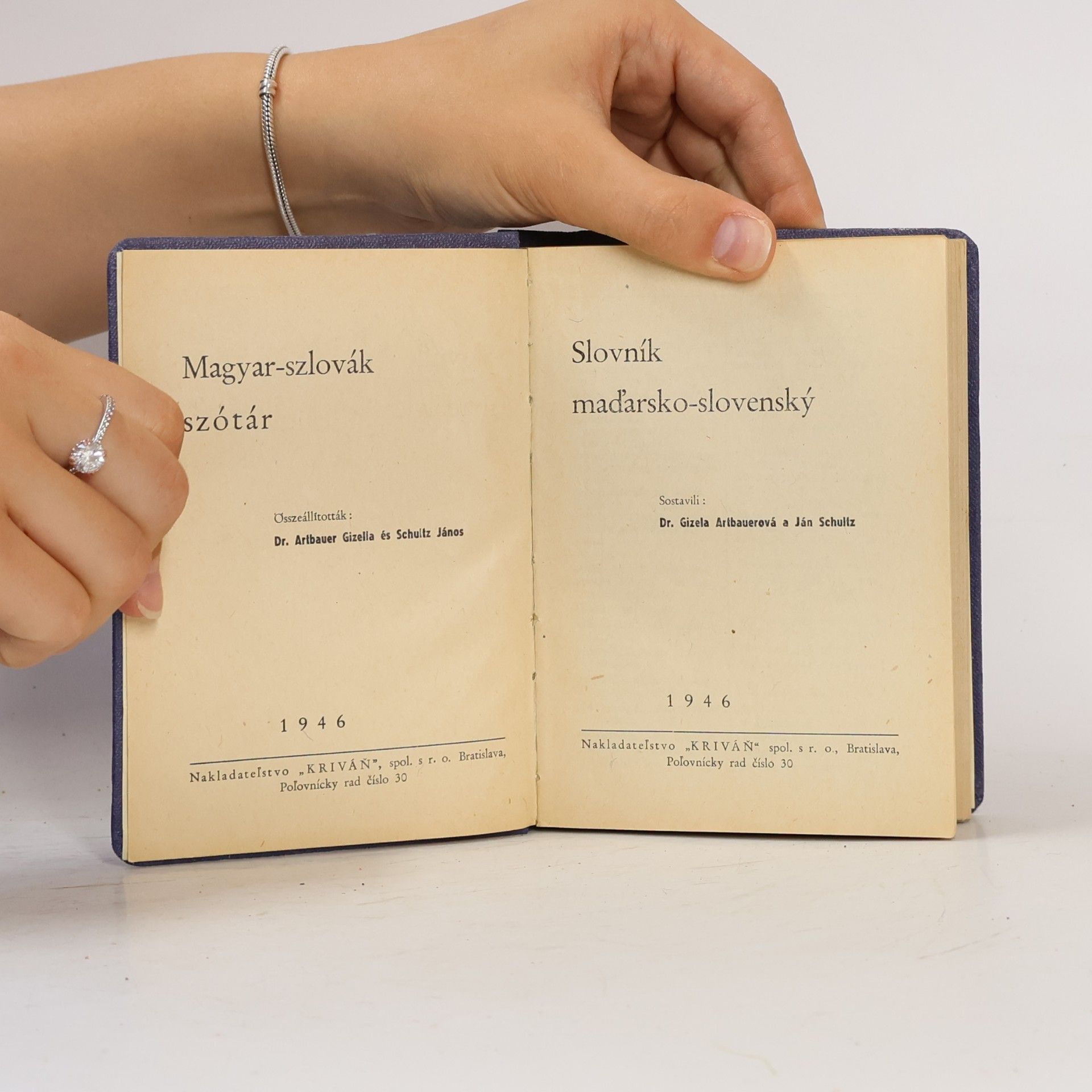 Ján Schultz Magyar-szlovák szótár. Slovník maďarsko-slovenský