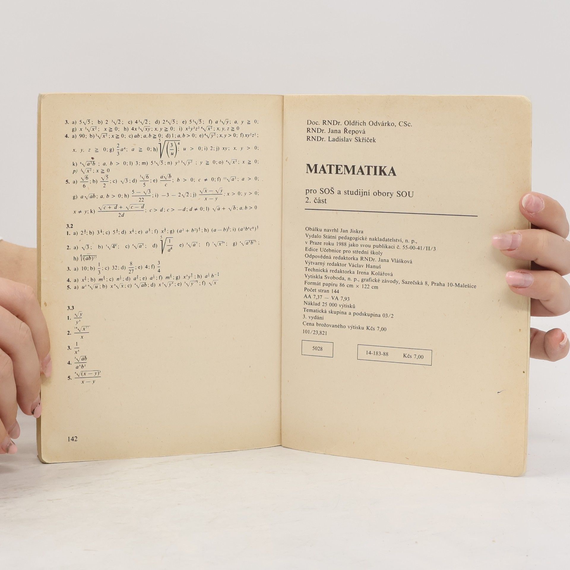 Jana Řepová Matematika pro střední odborné školy a studijní obory SOU 2. část