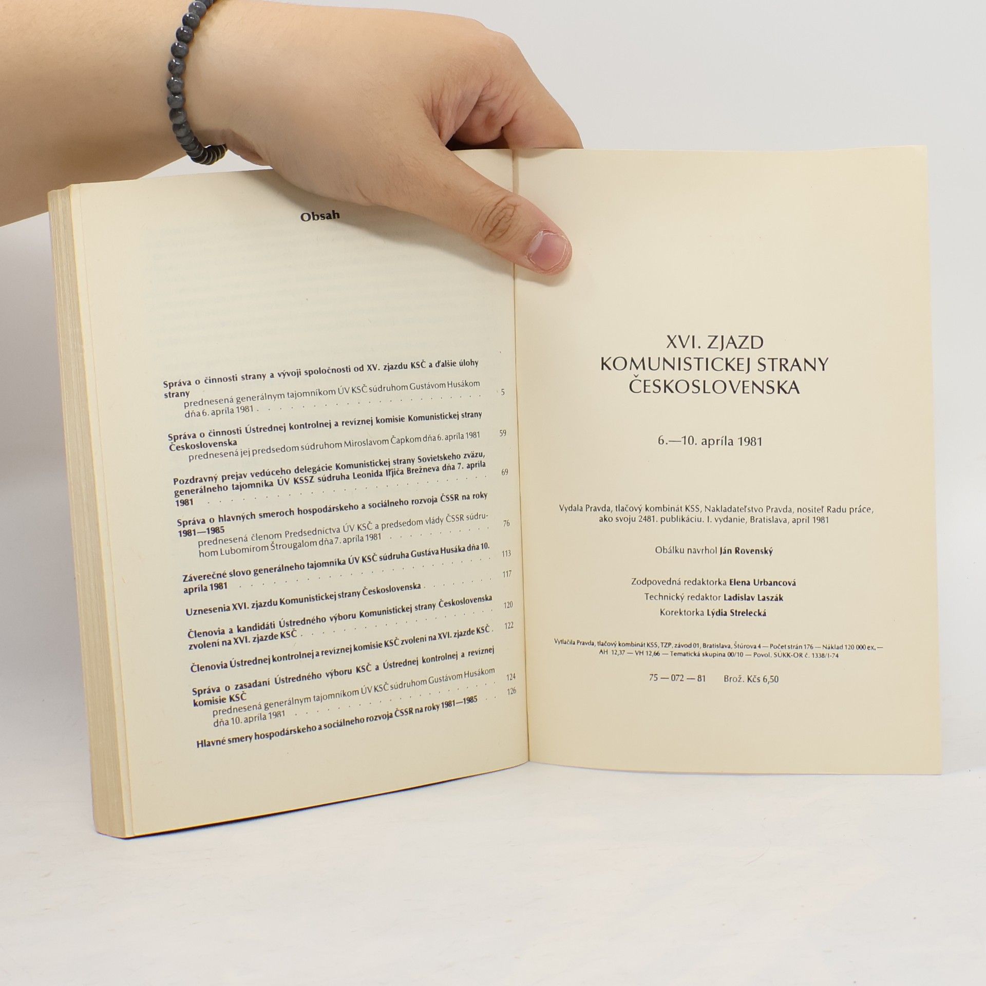 Autorenkollektiv XVI. zjazd KSČ. Dokumenty a materiály