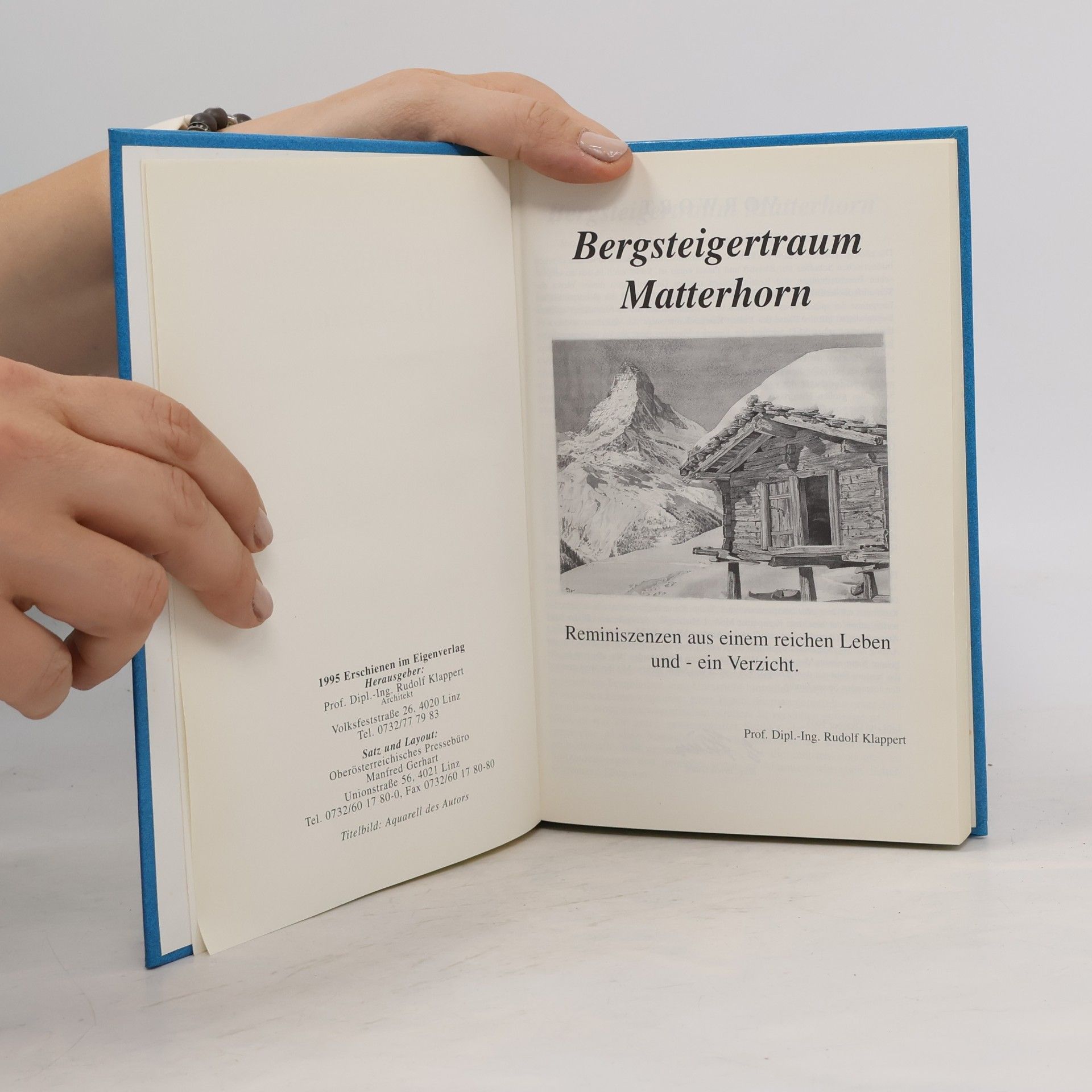 Rudolf Klappert Bergsteigertraum Matterhorn