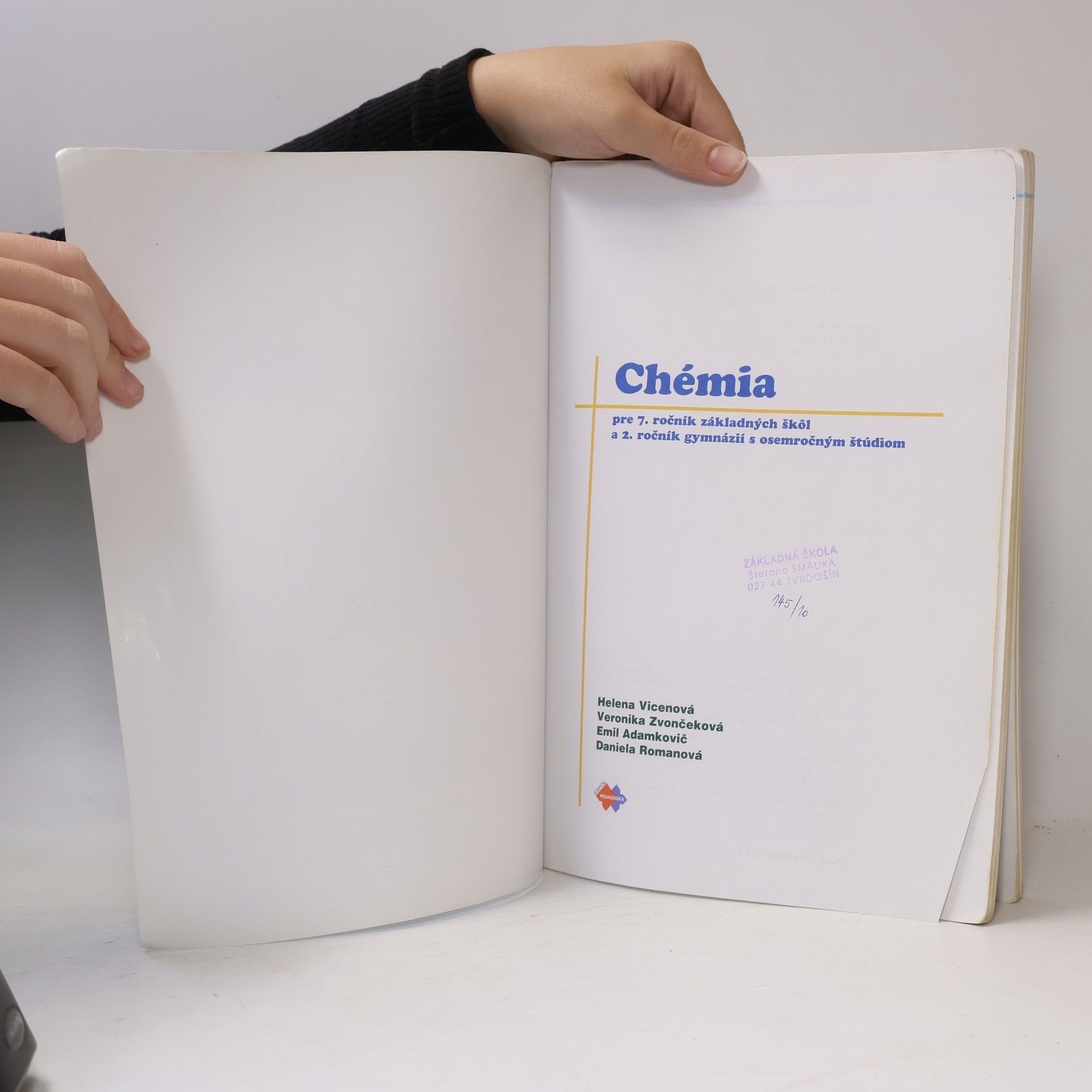 Kolektiv autorů Chémia pre 7. ročník základných škol