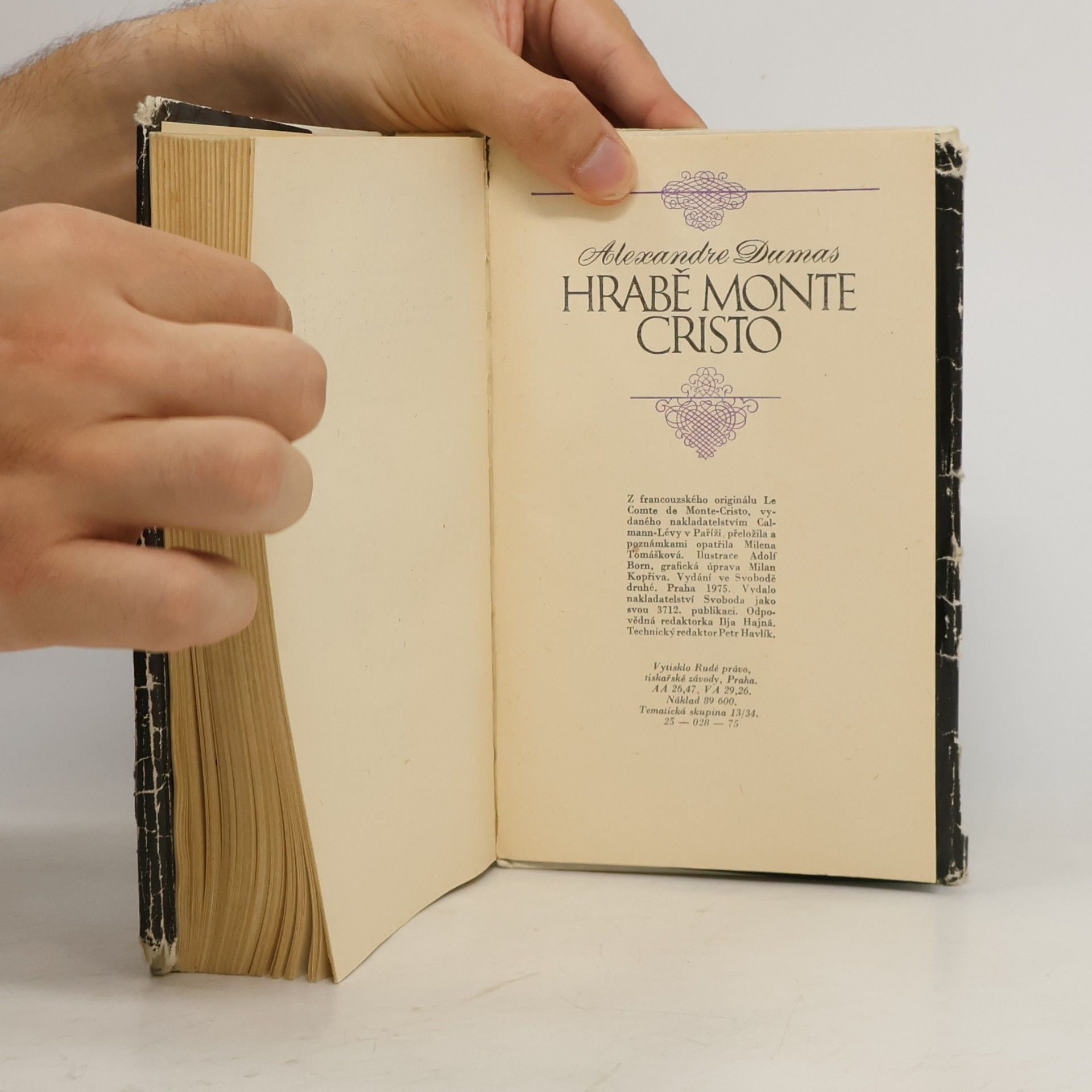 Alexandre Dumas Hrabě Monte Cristo. Kniha první. Díl 1/2