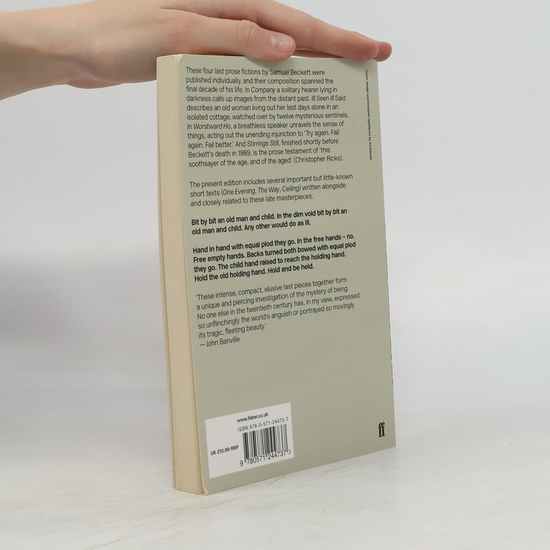 Samuel Beckett Company / Ill Seen Ill Said / Worstward Ho / Stirrings Still