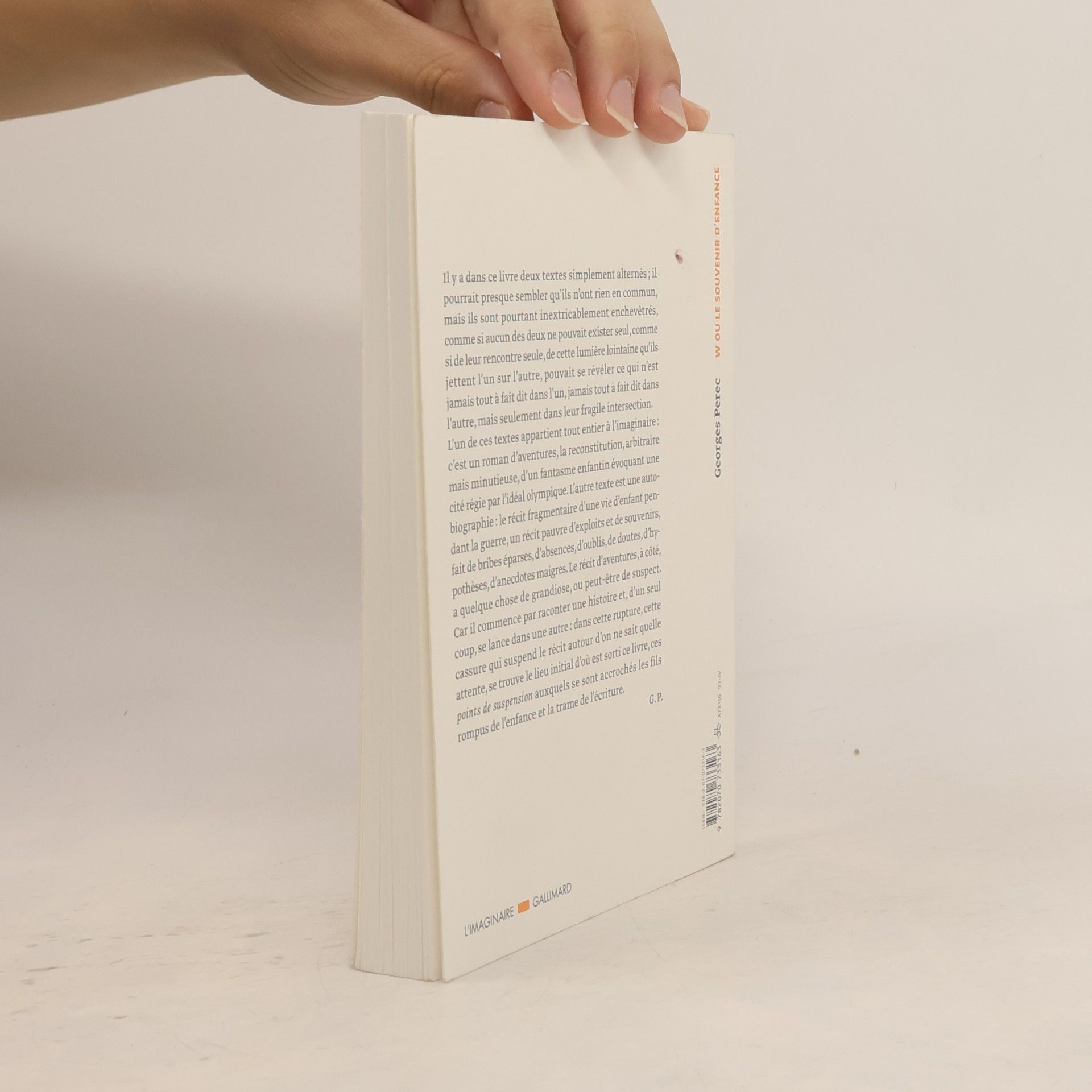 Georges Perec W ou le souvenir d'enfance