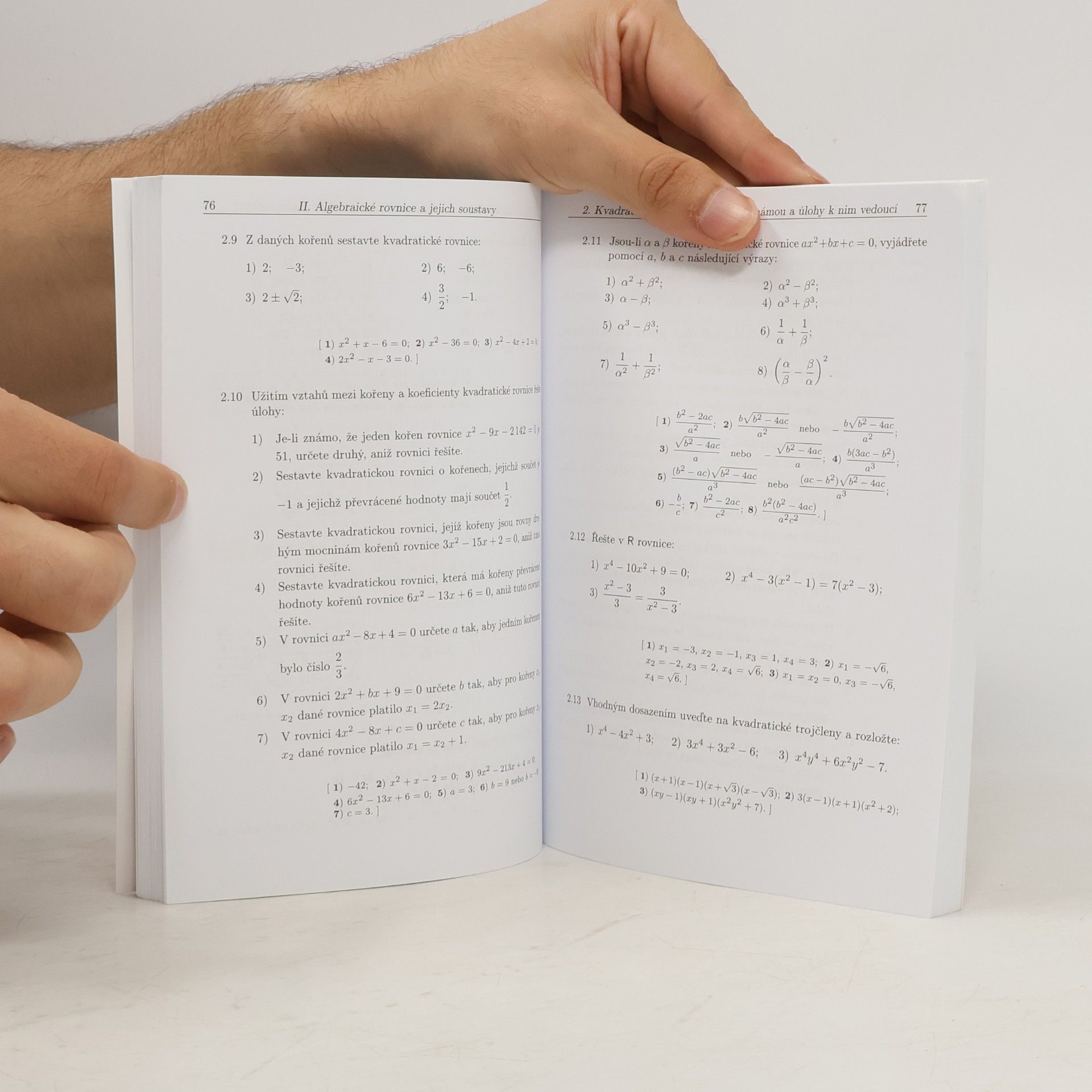 František Janeček Sbírka úloh z matematiky pro střední školy