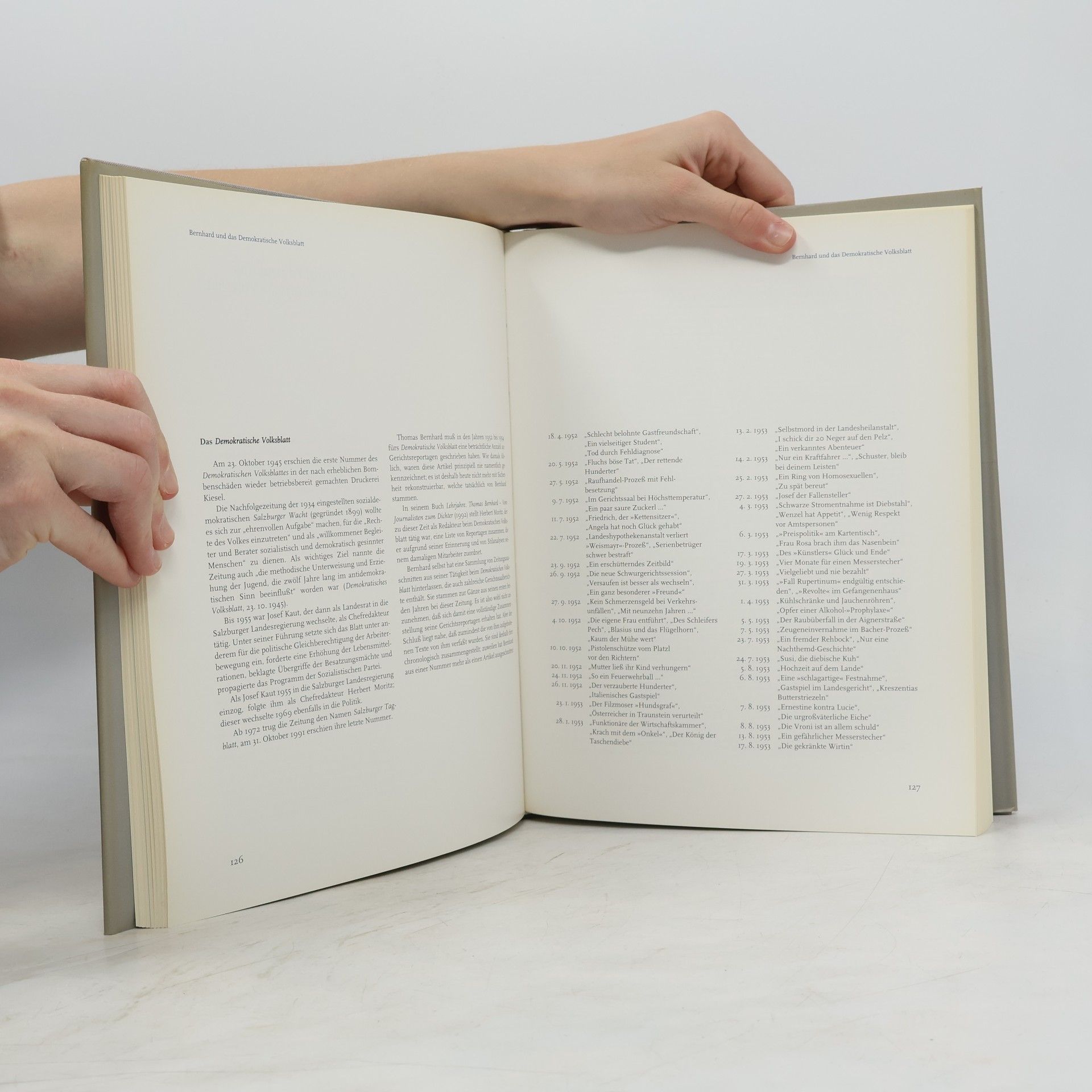 Thomas Bernhard Thomas Bernhard und Salzburg