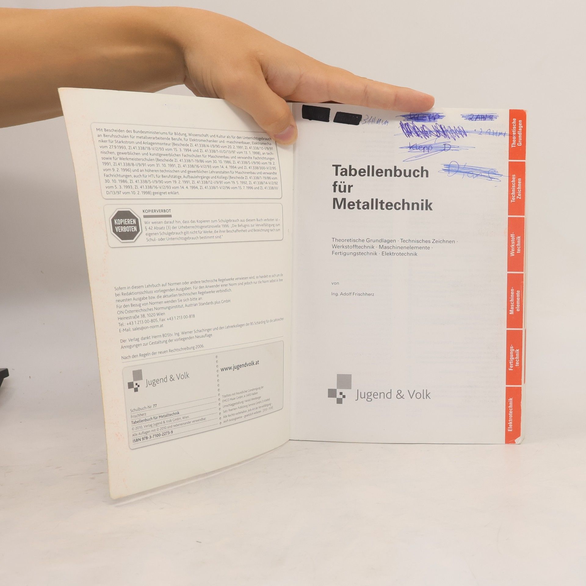 Kolektiv autorů Tabellenbuch für Metalltechnik