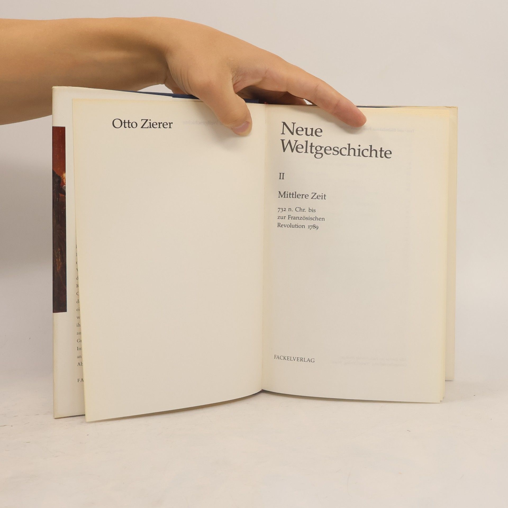 Otto Zierer Neue Weltgeschichte II. Mittlere Zeit