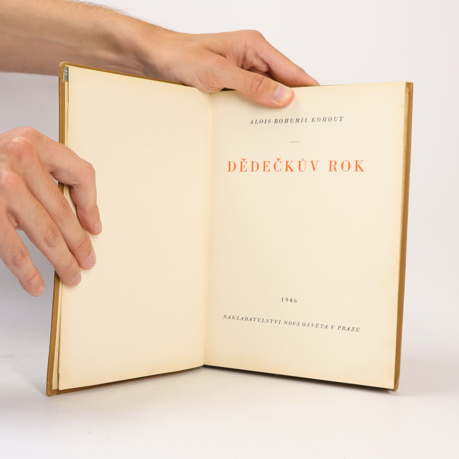 Alois Bohumil Kohout Dědečkův rok