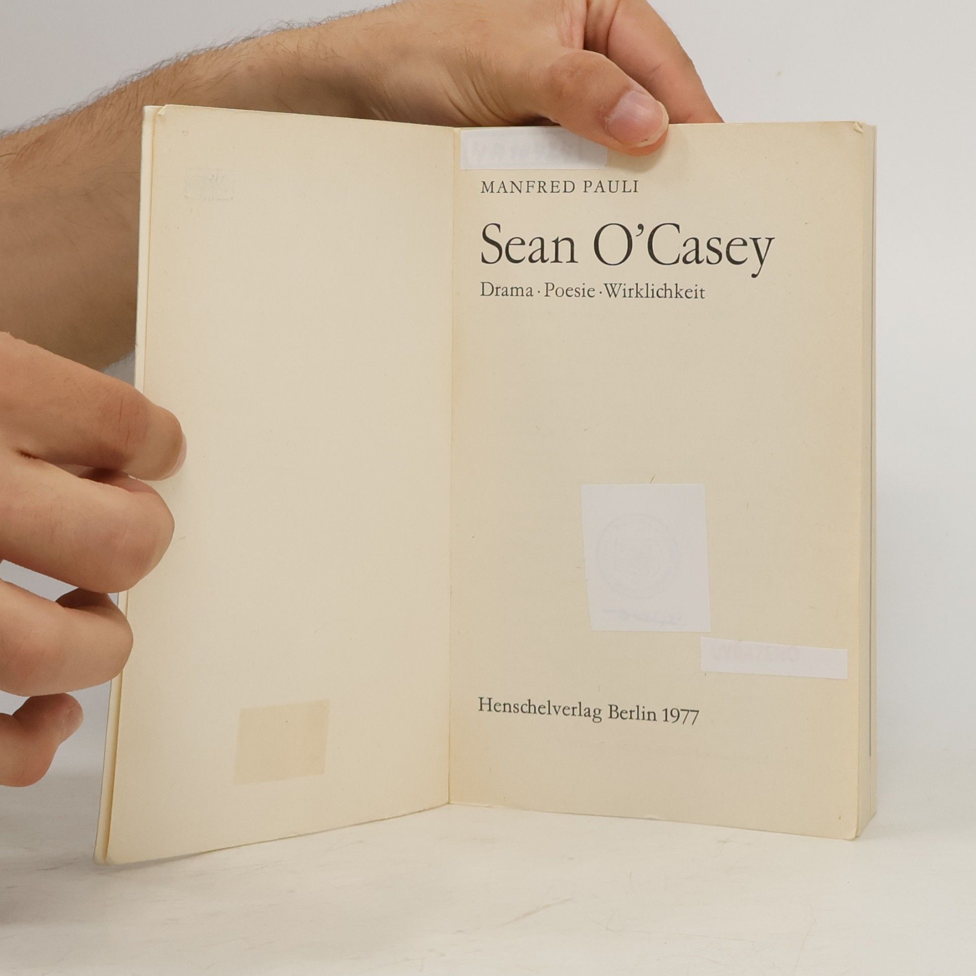 Manfred Pauli Sean O'Casey