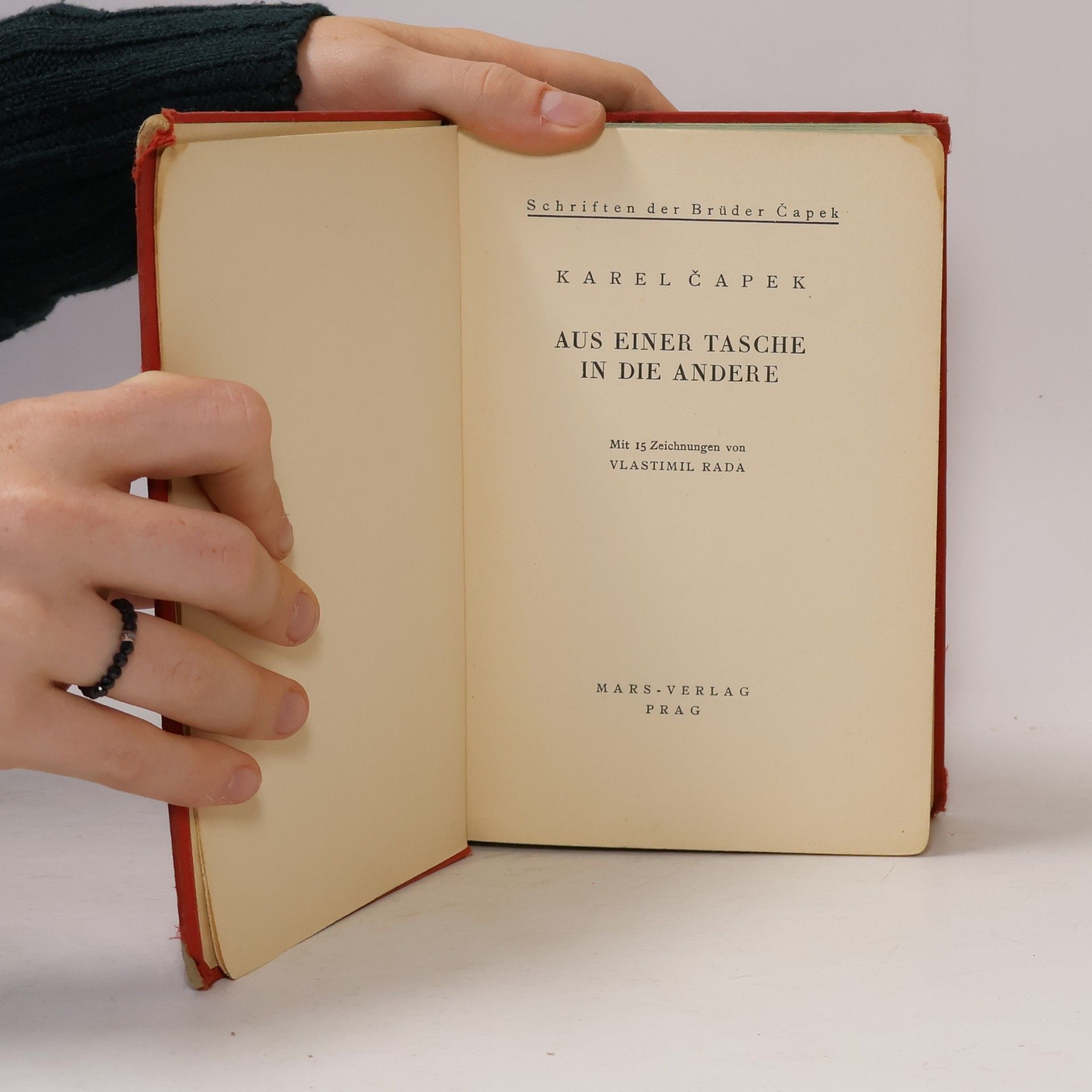Karel Čapek Aus einer Tasche in die andere