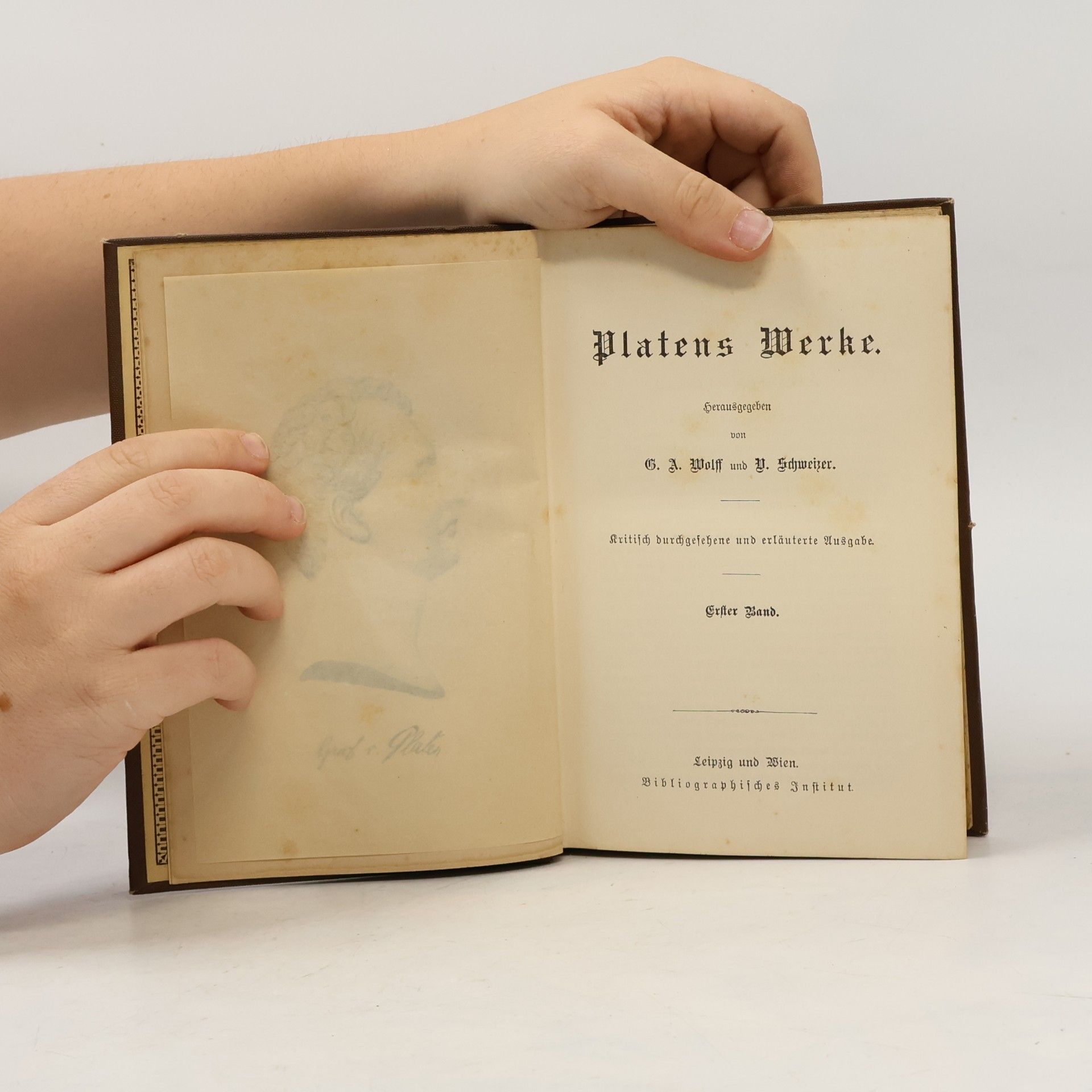 P. Schweizer Platens Werke 1. Gedichte