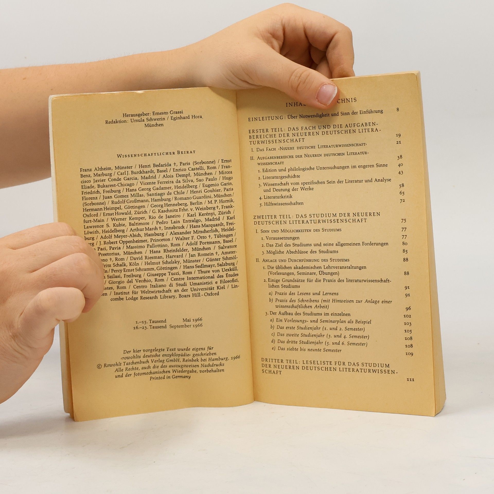 Karl Otto Conrady Einführung in die Neuere deutsche Literaturwissenschaft
