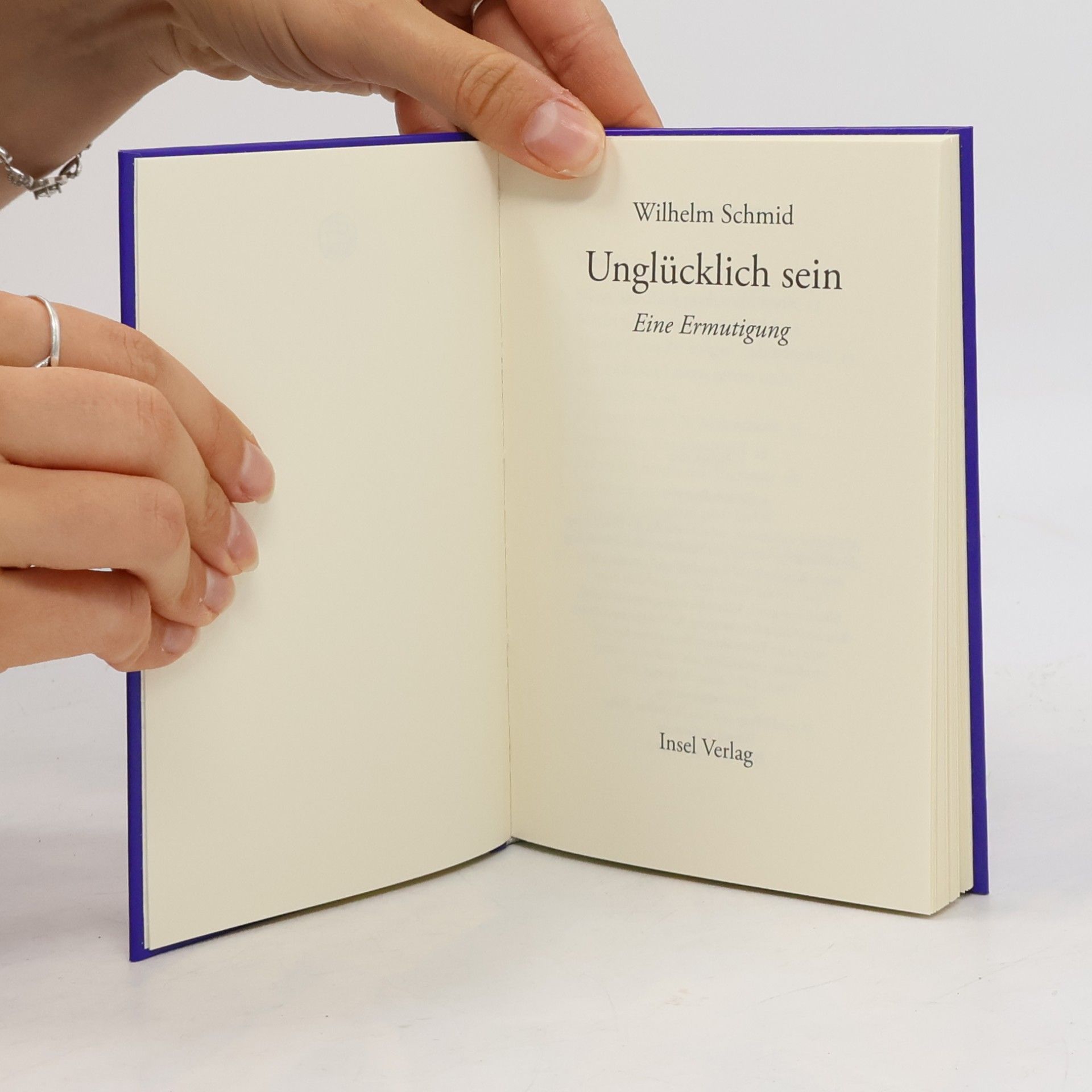Wilhelm Schmid Unglücklich sein. Eine Ermutigung