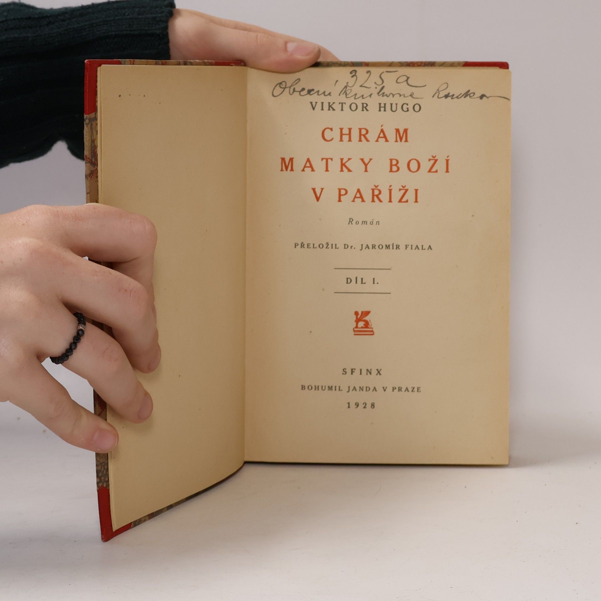 Victor Hugo Chrám Matky Boží v Paříži I.