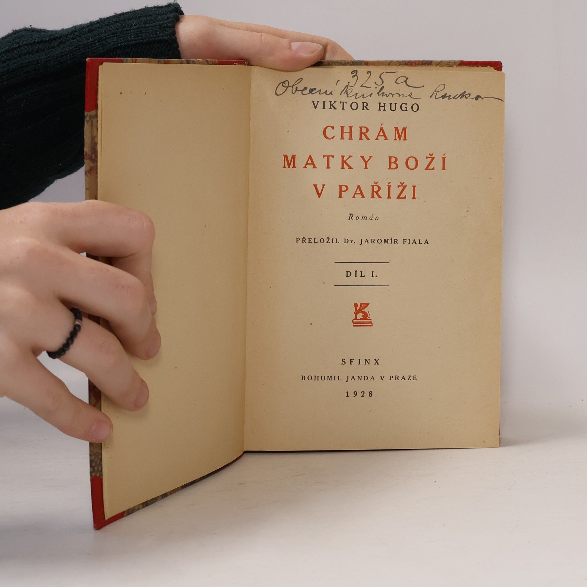 Victor Hugo Chrám Matky Boží v Paříži I.