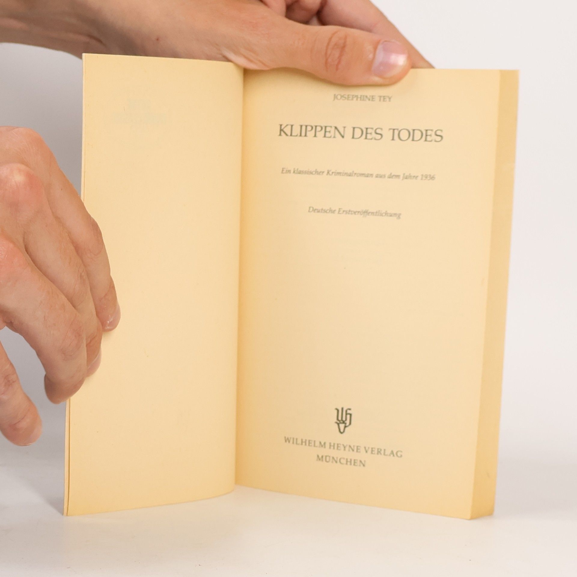 Josephine Tey Klippen des Todes