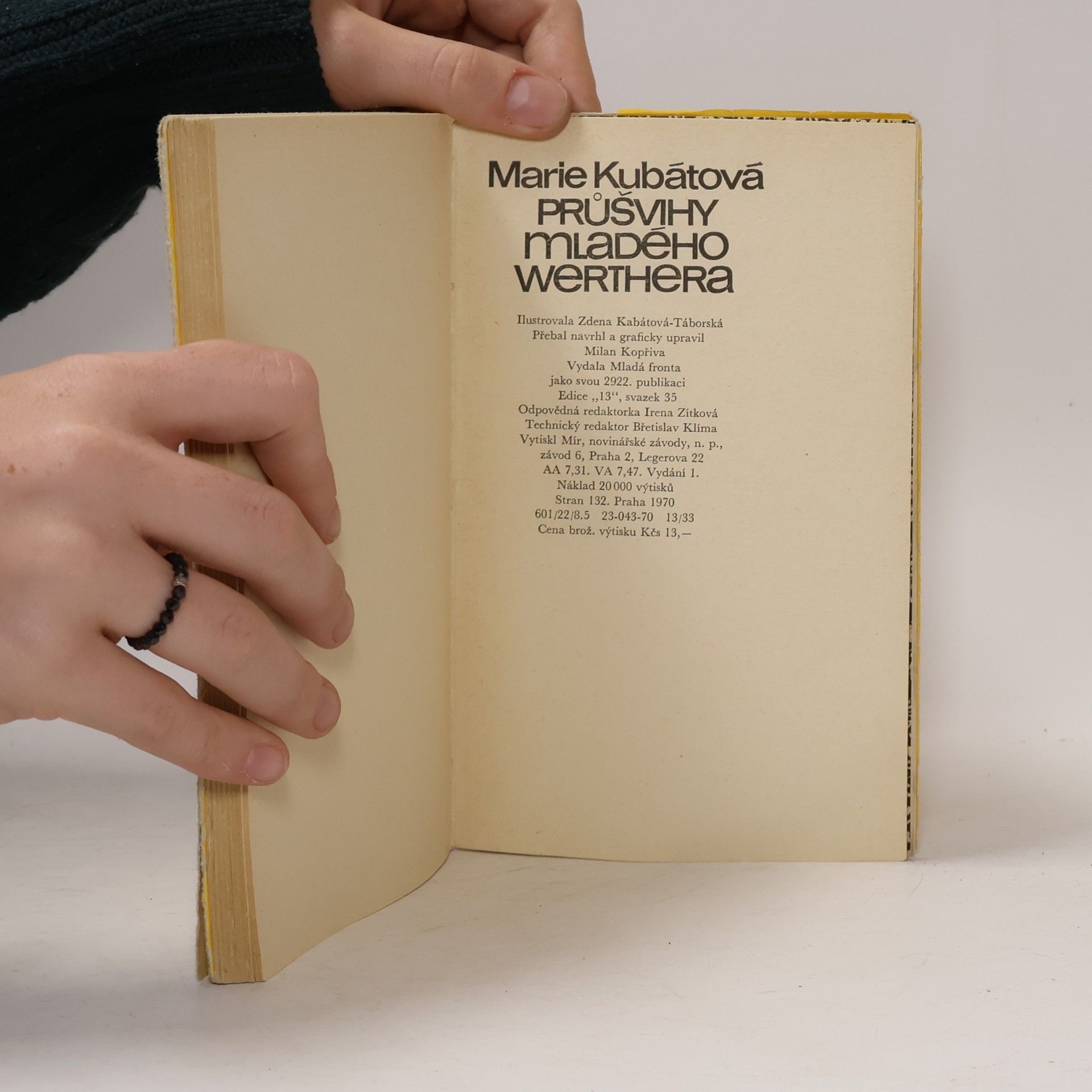 Marie Kubátová Průšvihy mladého Werthera