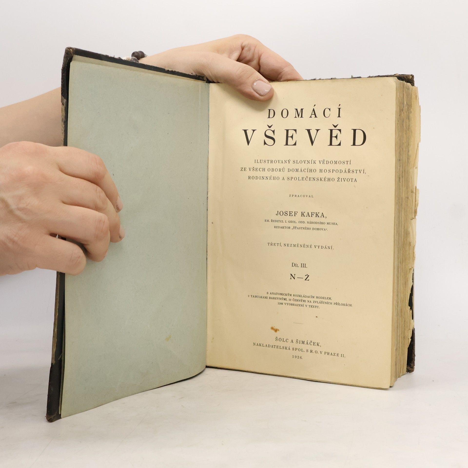 Kafka Josef Domácí vševěd 3. N-Ž