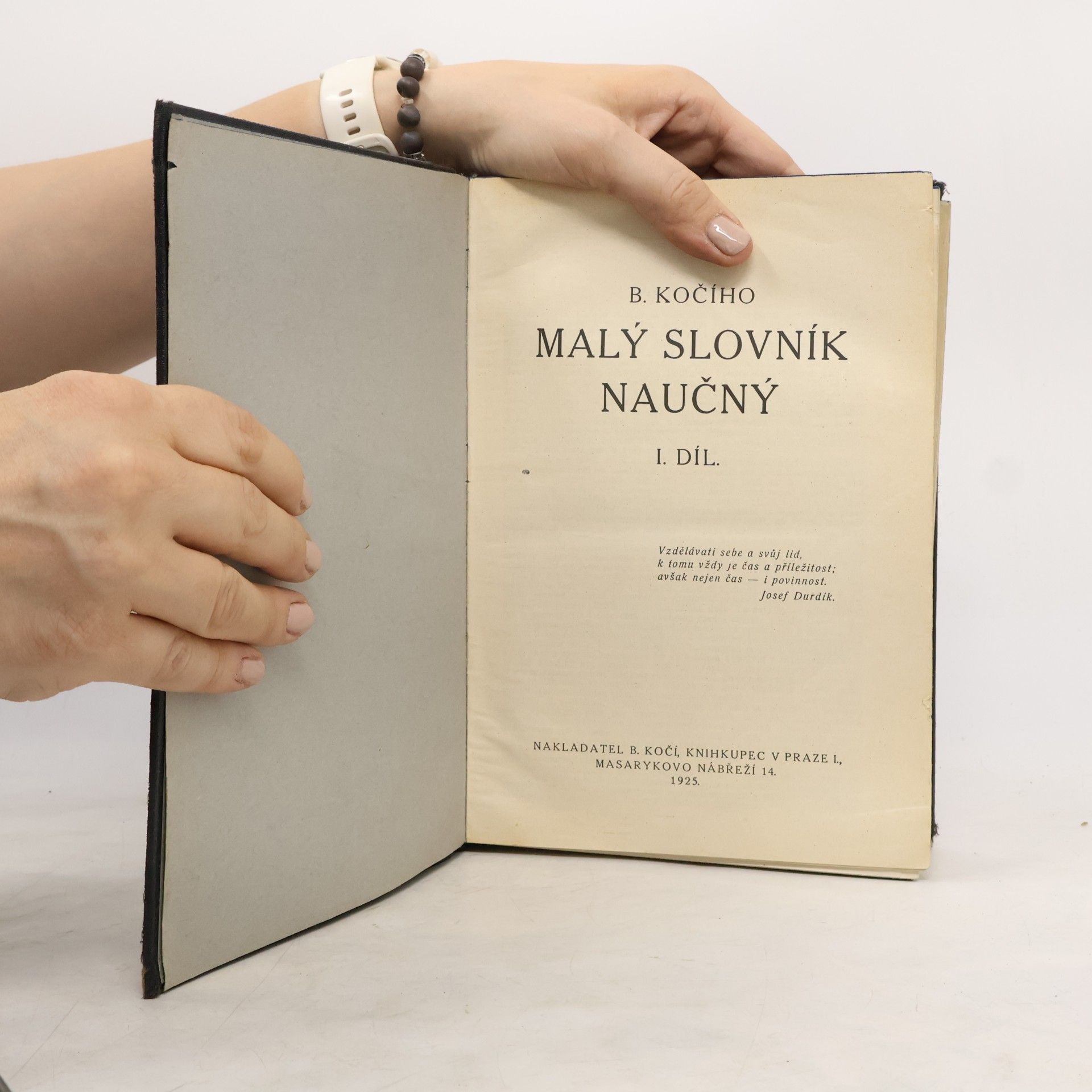 Bedřich Kočí B. Kočího malý slovník naučný 1. díl