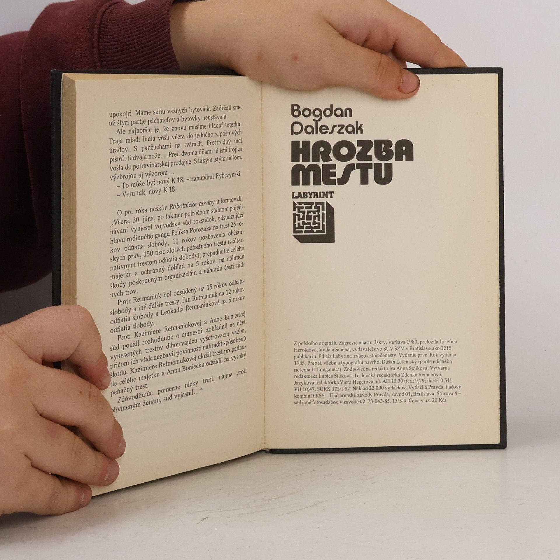 Bogdan Daleszak Hrozba mestu