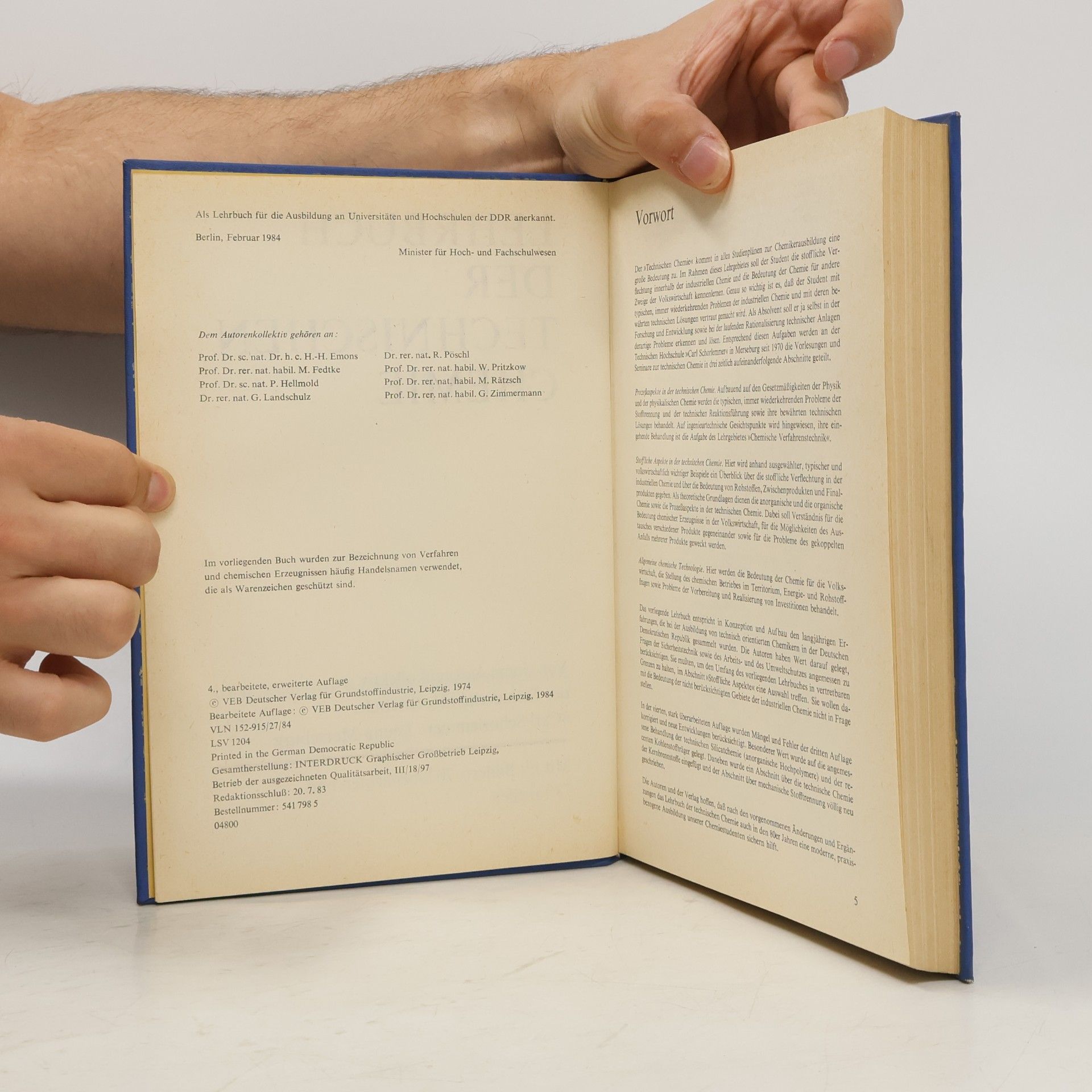 Autorenkollektiv Lehrbuch der technischen Chemie