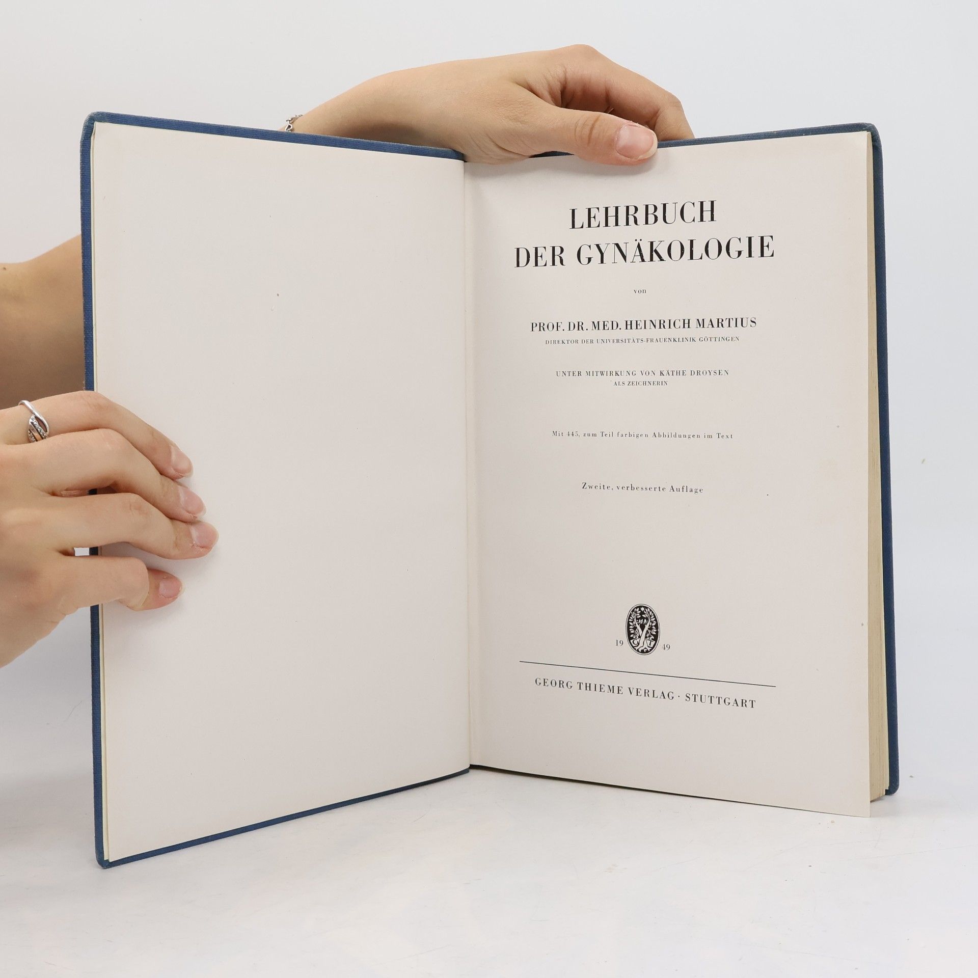 Heinrich Martius Lehrbuch der Gynäkologie
