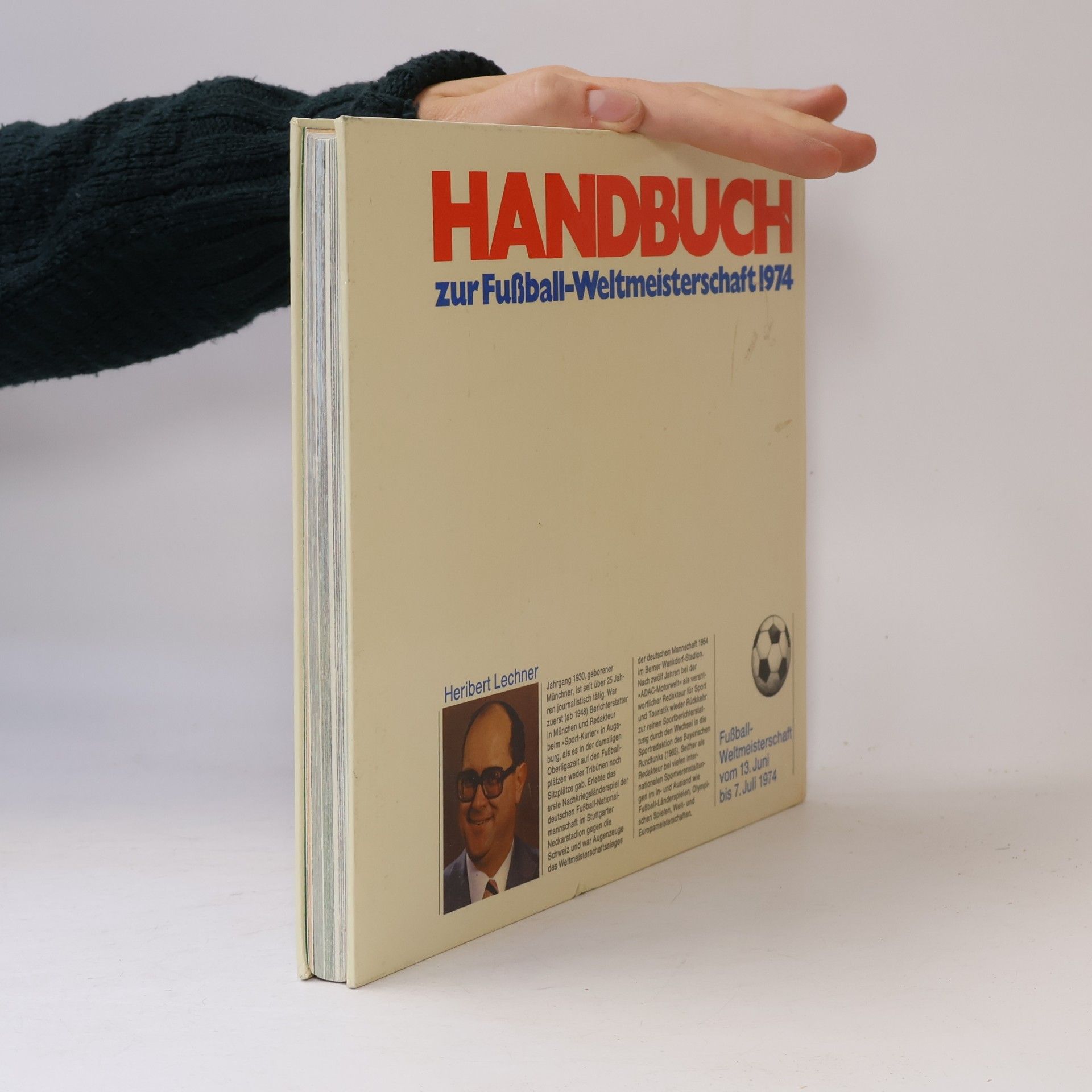 Heribert Lechner Handbuch Fussball-WM 74