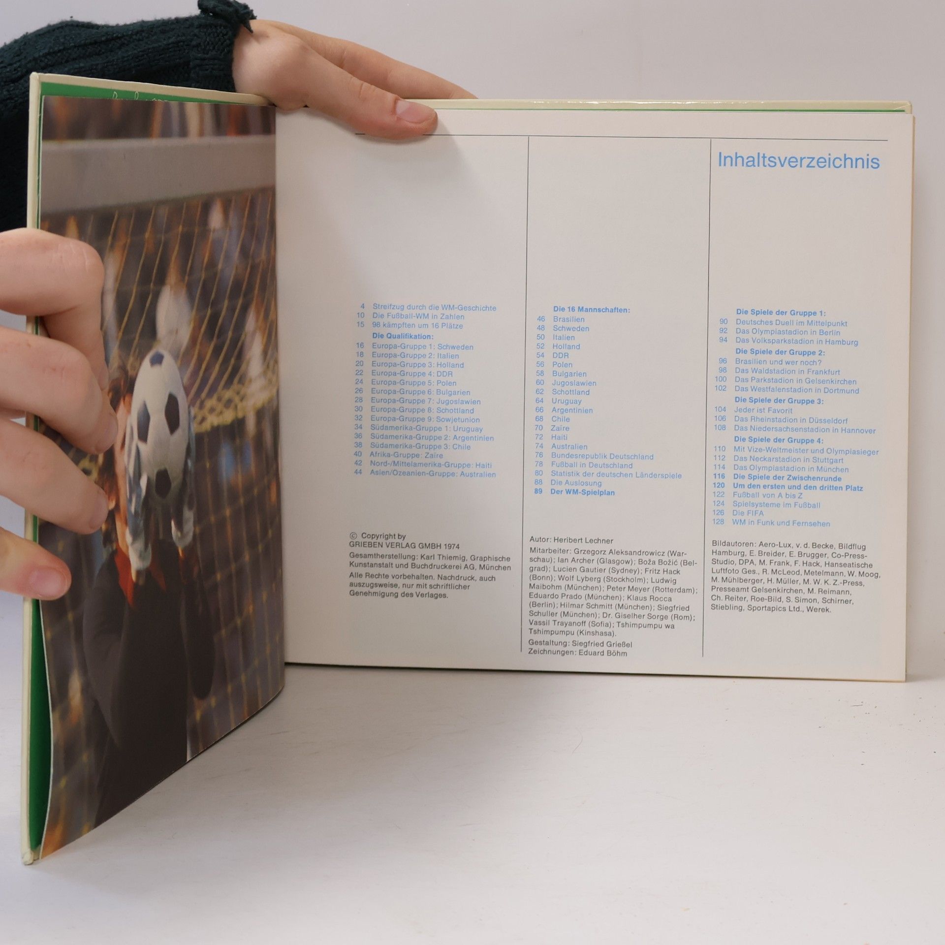 Heribert Lechner Handbuch Fussball-WM 74